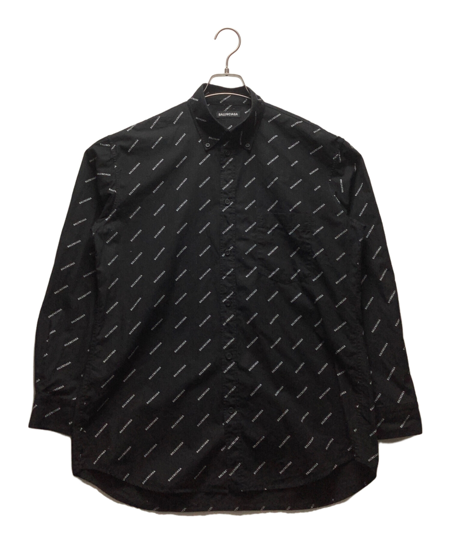 BALENCIAGA(バレンシアガ) 長袖シャツ サイズ37 メンズ - 557358 TDW02 黒 デニム/2018年/オーバーサイズ BALENCIAGA BALENCIAGA(バレンシアガ) 長袖シャツ サイズ37 メンズ