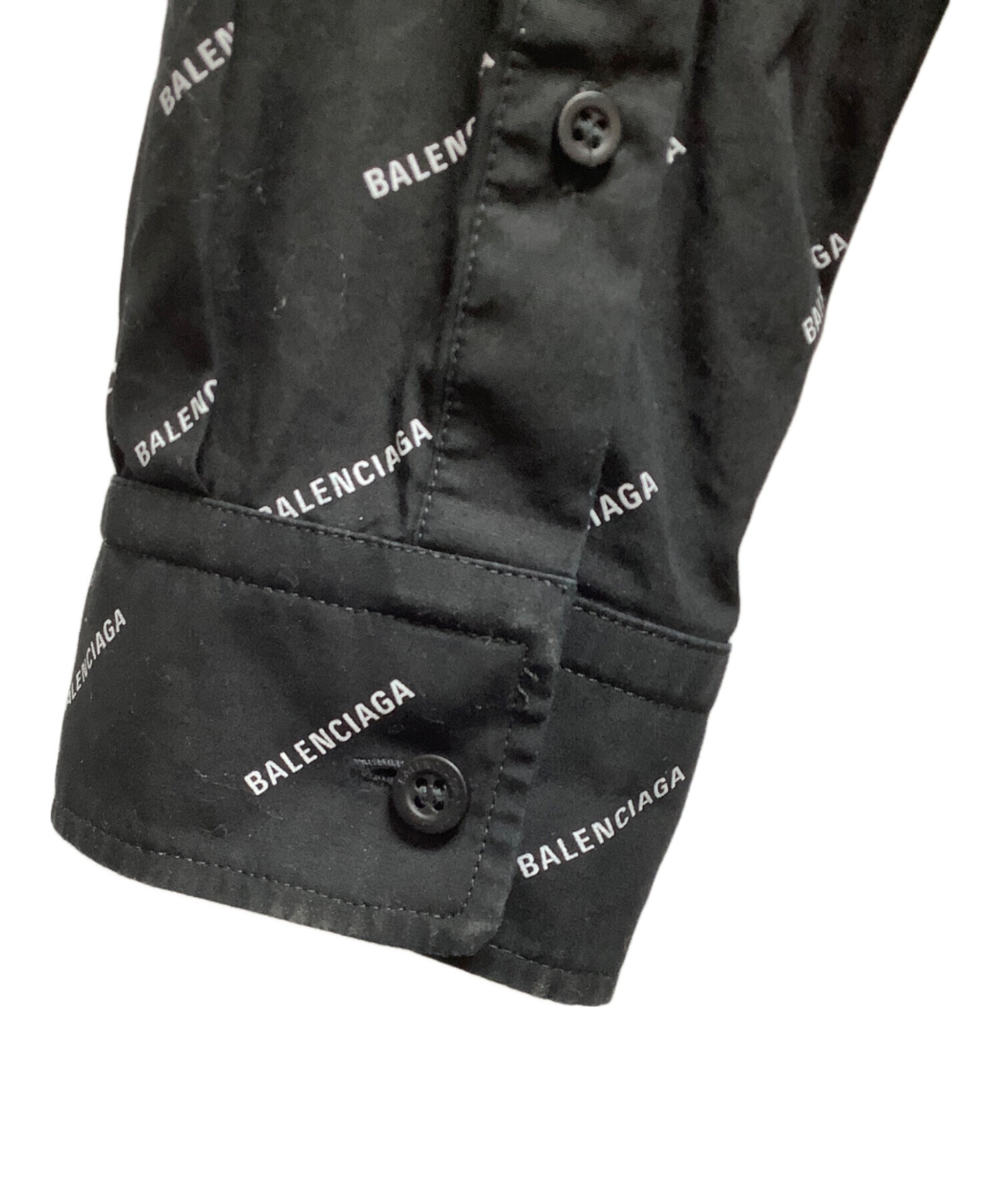 中古・古着通販】BALENCIAGA (バレンシアガ) 長袖シャツ ブラック 
