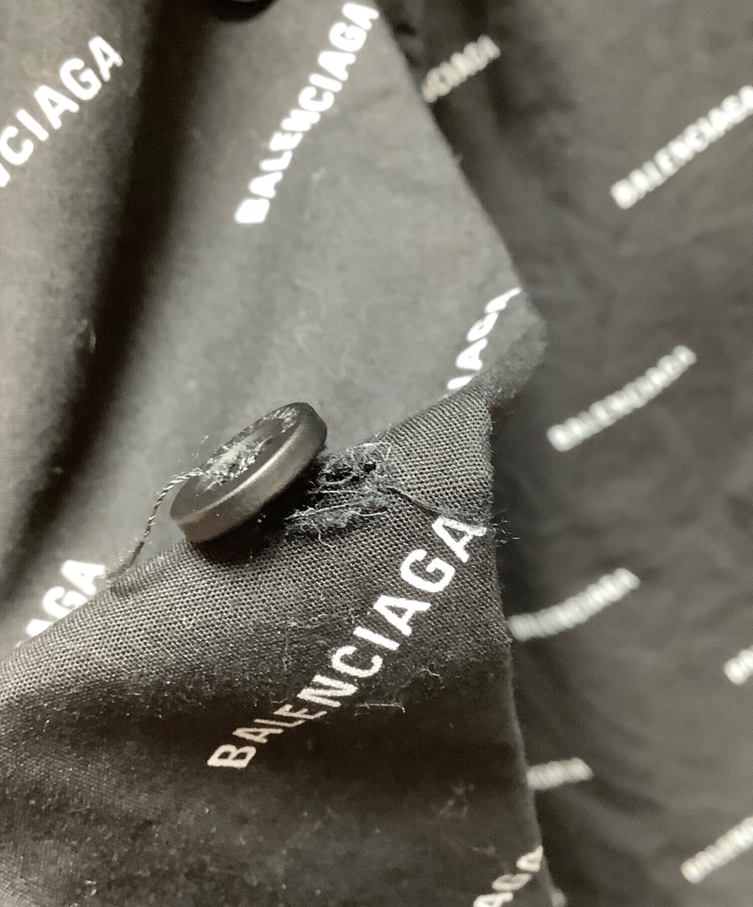 中古・古着通販】BALENCIAGA (バレンシアガ) 長袖シャツ ブラック 