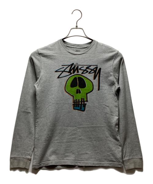 中古・古着通販】stussy (ステューシー) 長袖カットソー グレー サイズ