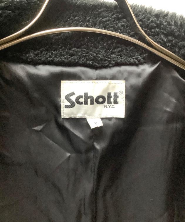 中古・古着通販】Schott (ショット) ボアジャケット ブラック サイズ