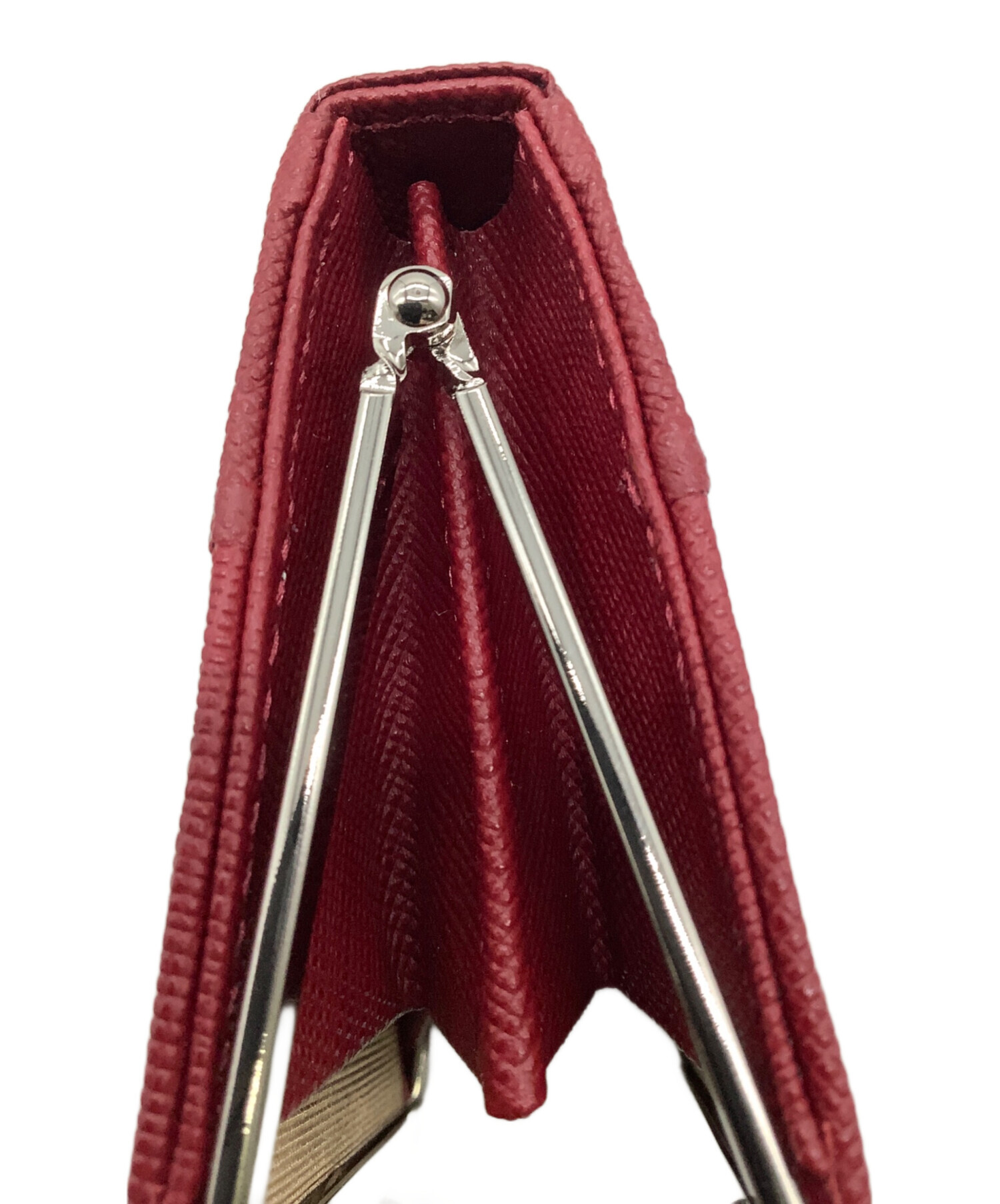 中古・古着通販】BURBERRY (バーバリー) がま口コインケース レッド