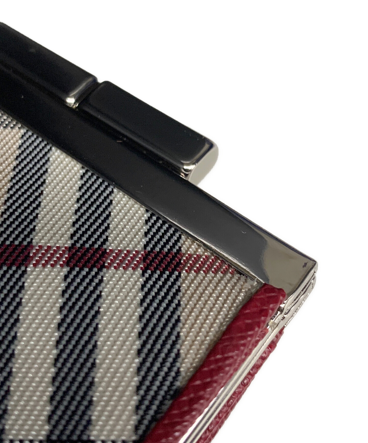 中古・古着通販】BURBERRY (バーバリー) がま口コインケース レッド