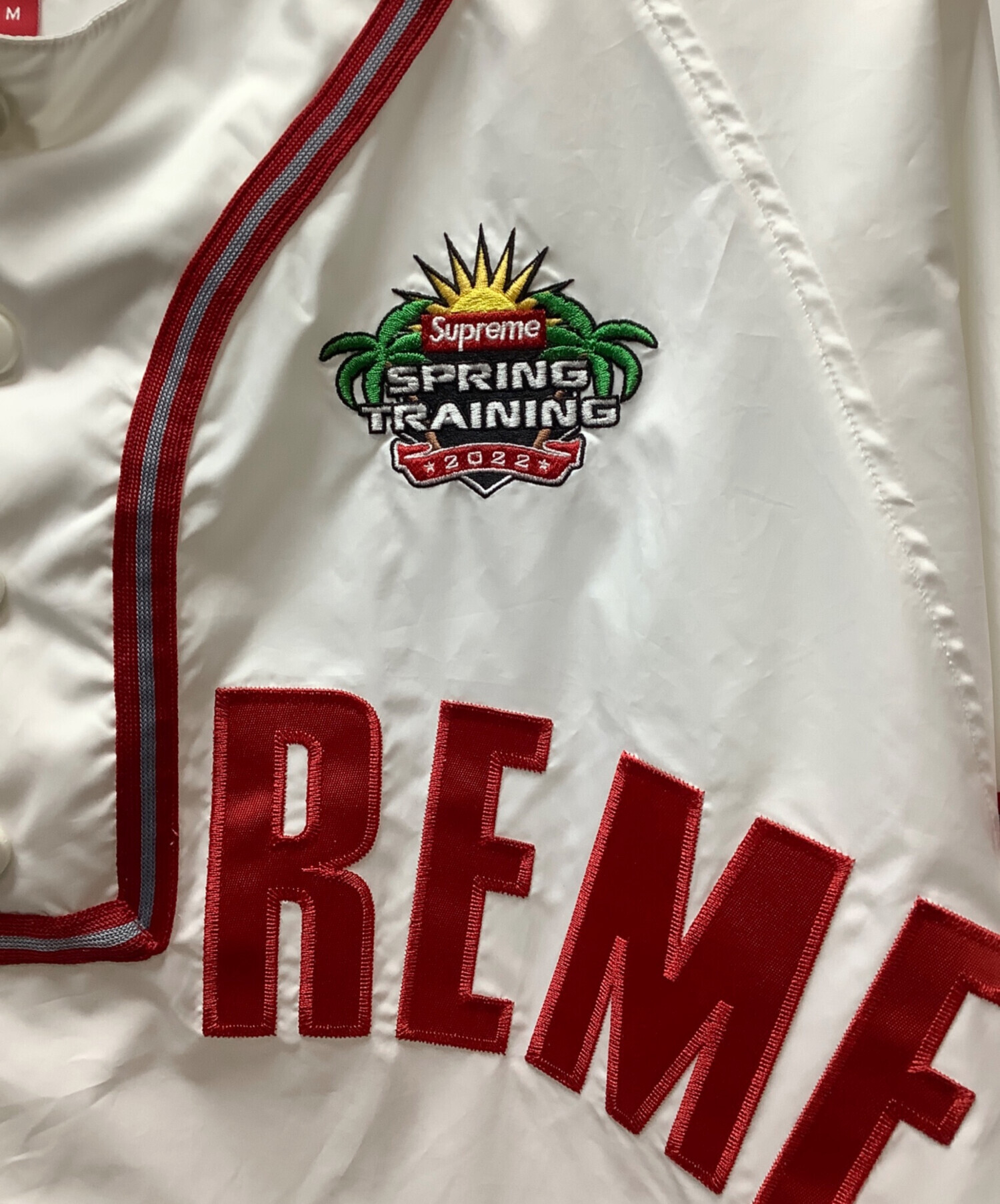 中古・古着通販】SUPREME (シュプリーム) ベースボールシャツ ホワイト 