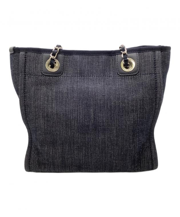 中古・古着通販】CHANEL (シャネル) デニムトートバッグ インディゴ