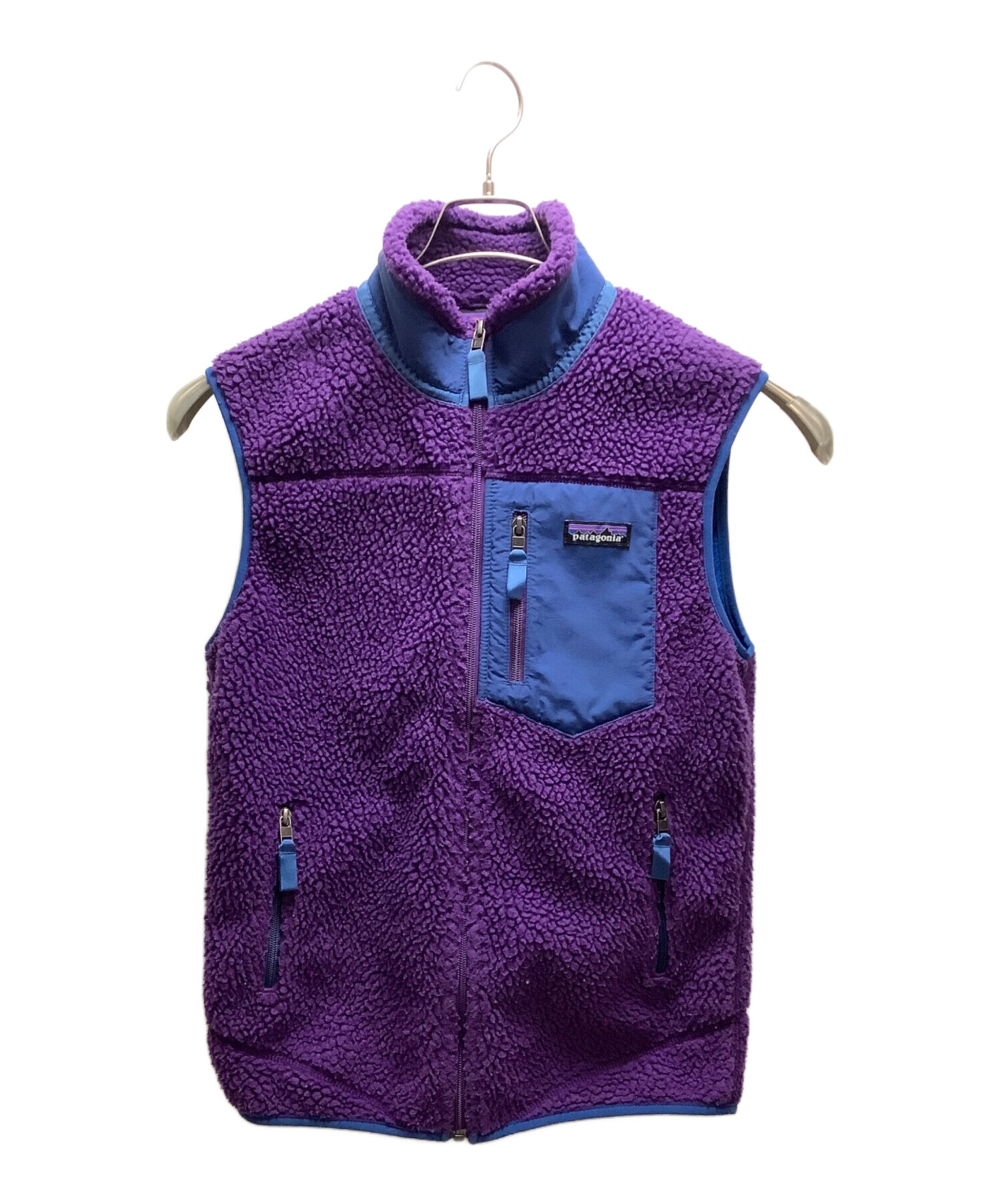 patagonia フリースベスト L 紫 中古・古着通販】Patagonia (パタゴニア) フリースベスト バイオレット