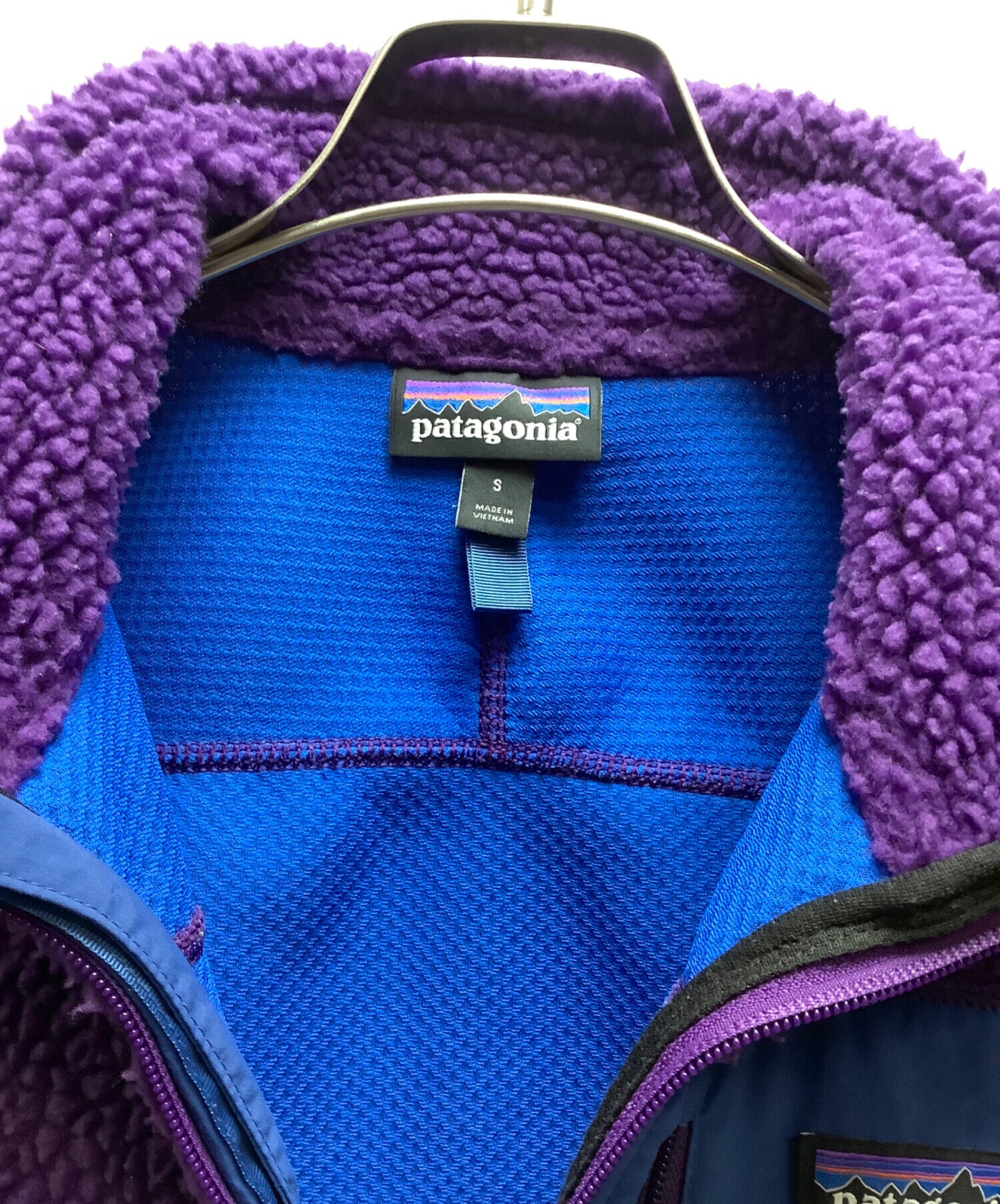 patagonia フリースベスト L 紫 中古・古着通販】Patagonia (パタゴニア) フリースベスト バイオレット