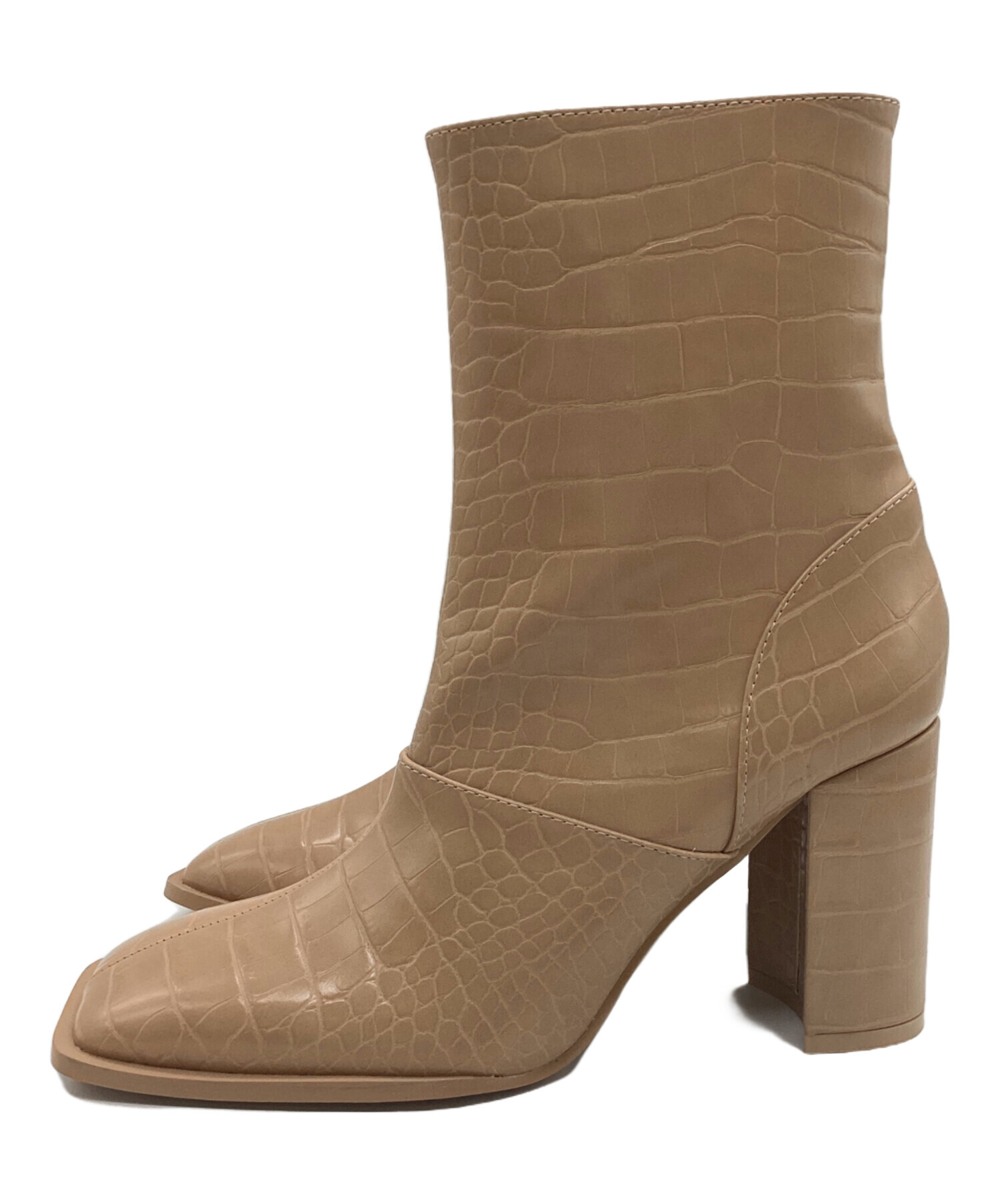 中古・古着通販】darich (ダーリッチ) ミドルブーツ ベージュ サイズ:L