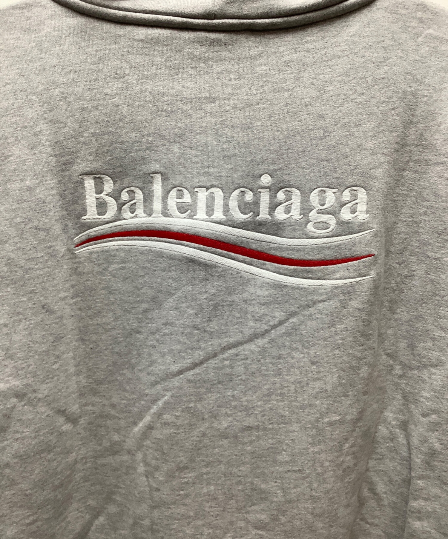 中古・古着通販】BALENCIAGA (バレンシアガ) パーカー ライトグレー