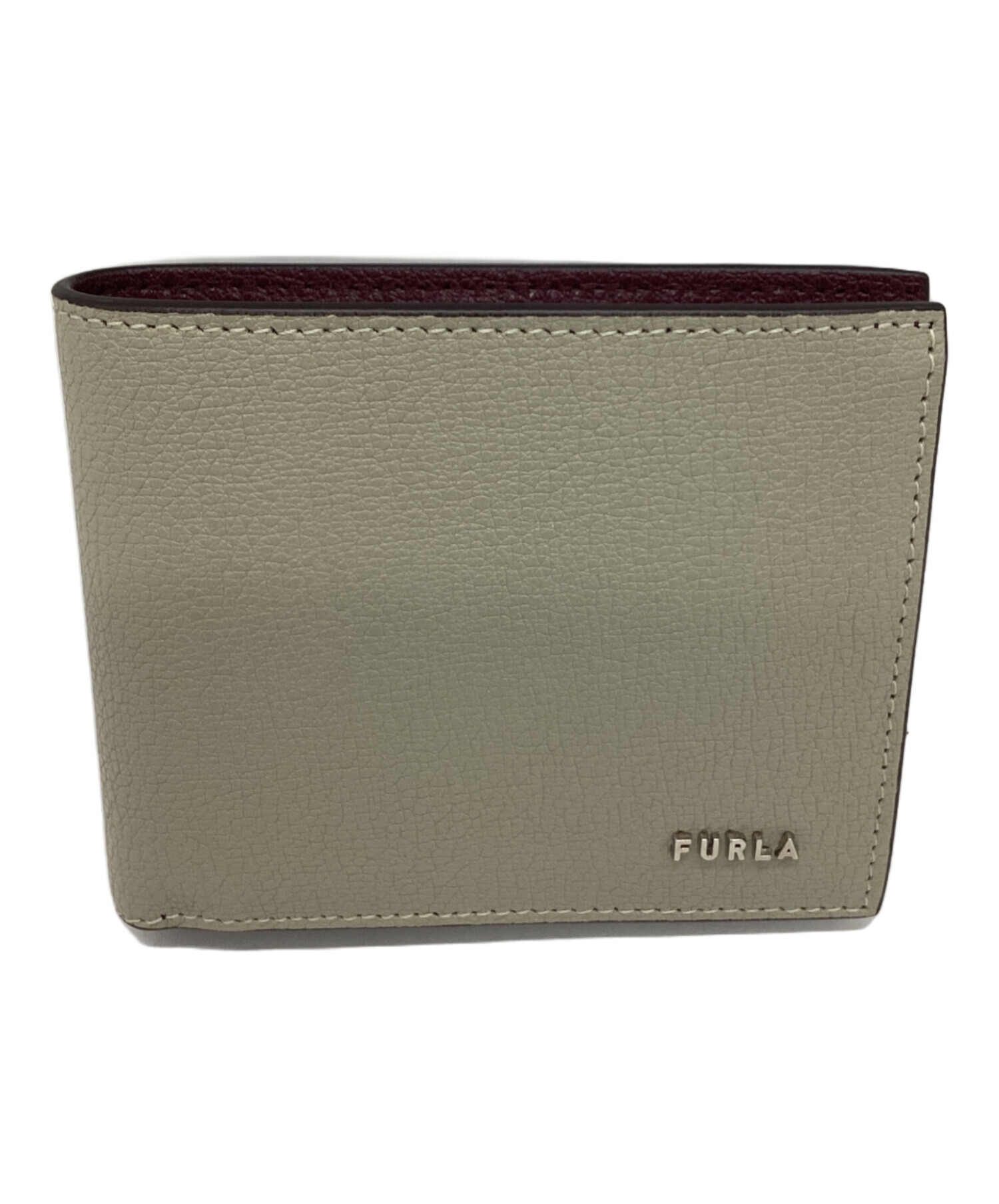 中古・古着通販】FURLA (フルラ) 2つ折り財布 ライトグレー｜ブランド 