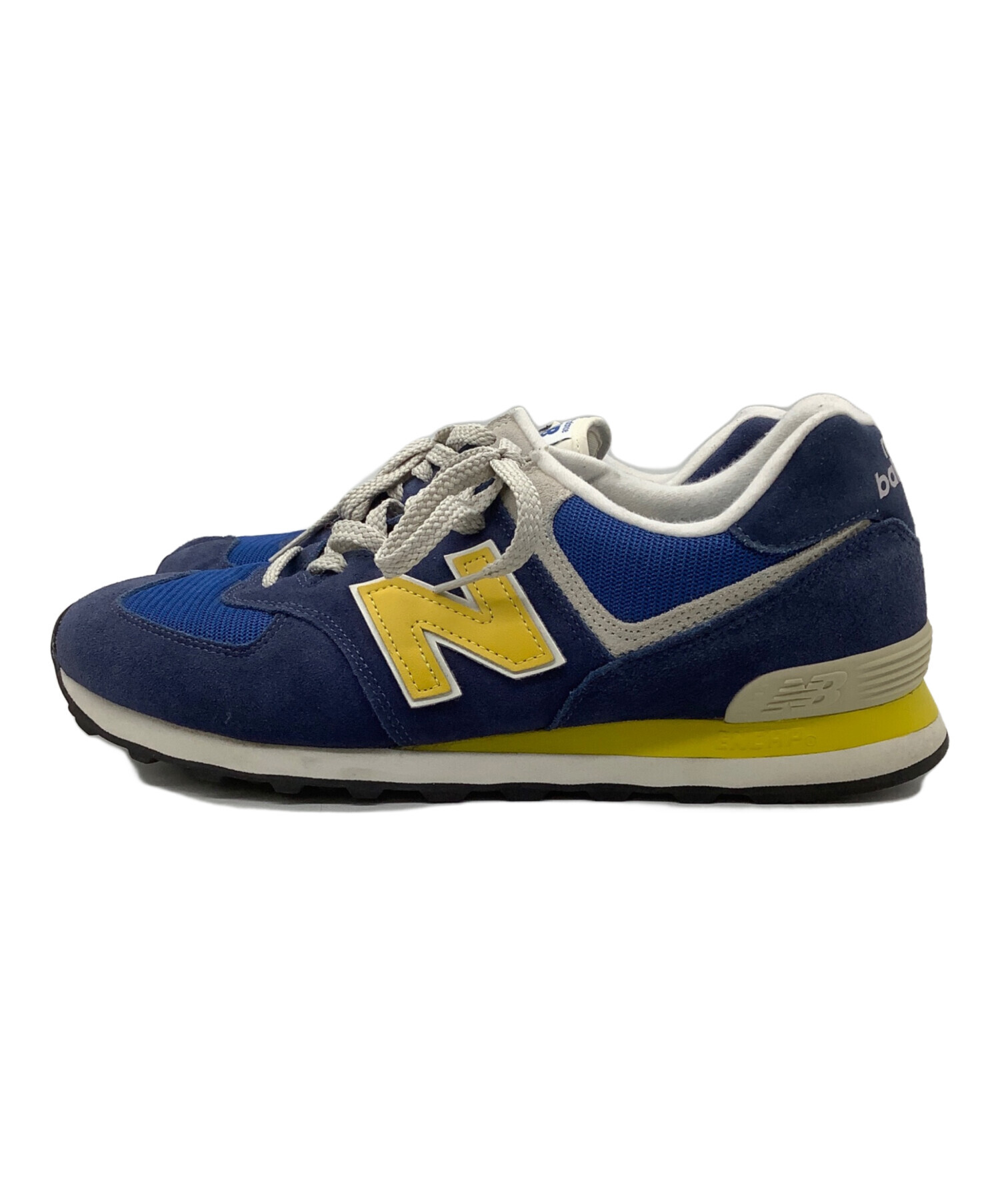 New Balance スニーカー ブルー イエロー 中古・古着通販】NEW BALANCE (ニューバランス) ローカットスニーカー