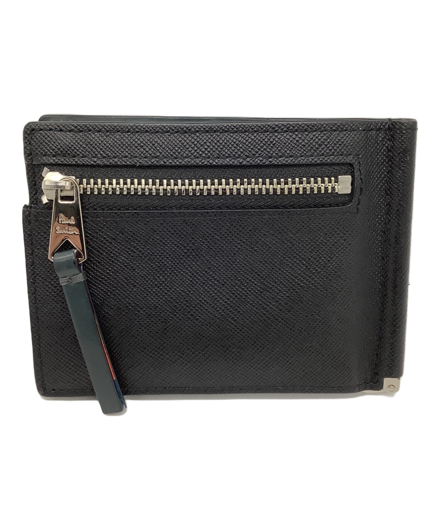 中古・古着通販】PAUL SMITH (ポールスミス) 2つ折り財布 ブラック