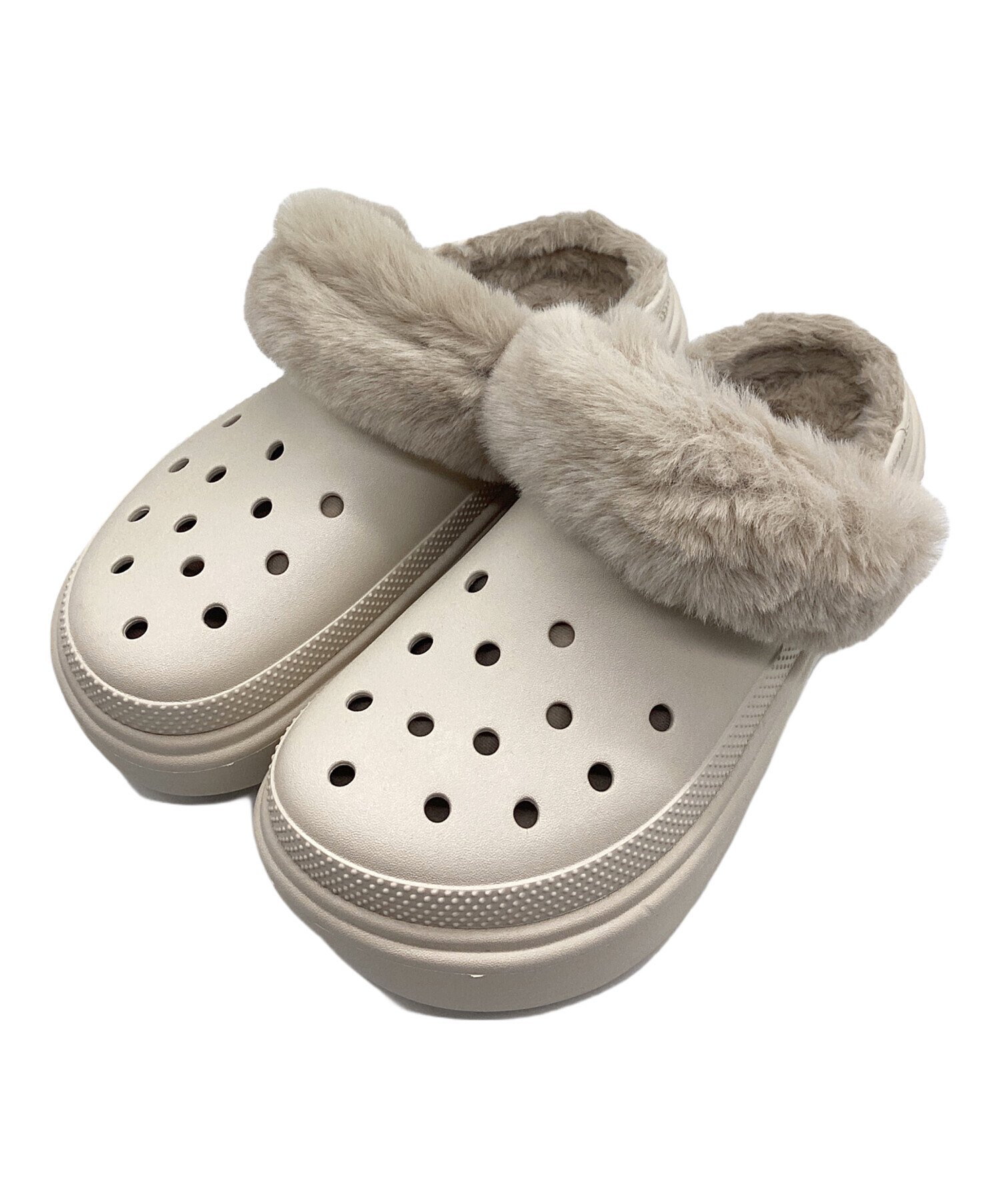 中古・古着通販】crocs (クロックス) サンダル ベージュ サイズ:26cm