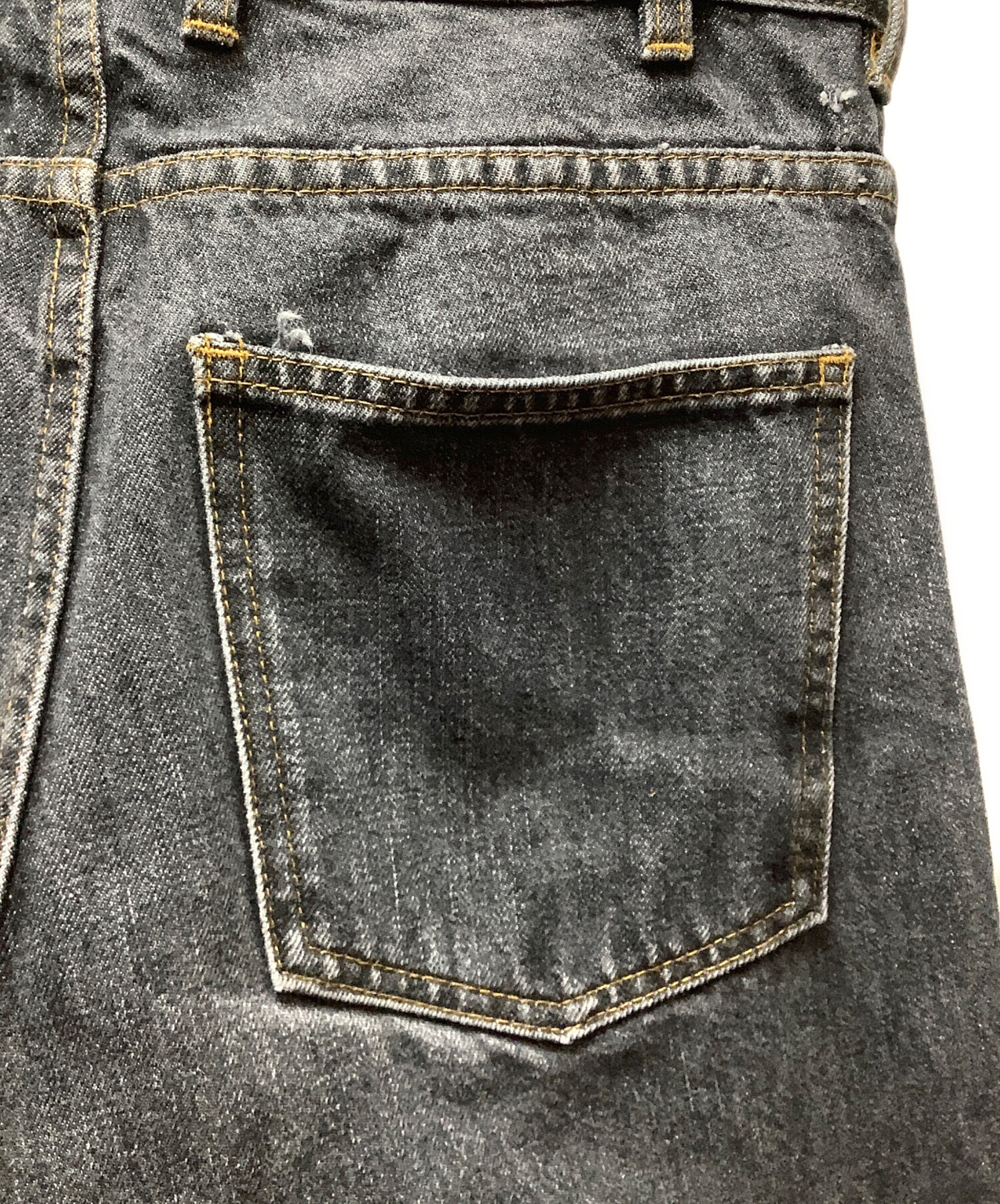 中古・古着通販】GROUND Y (グラウンドワイ) ジーンズ ブラック サイズ