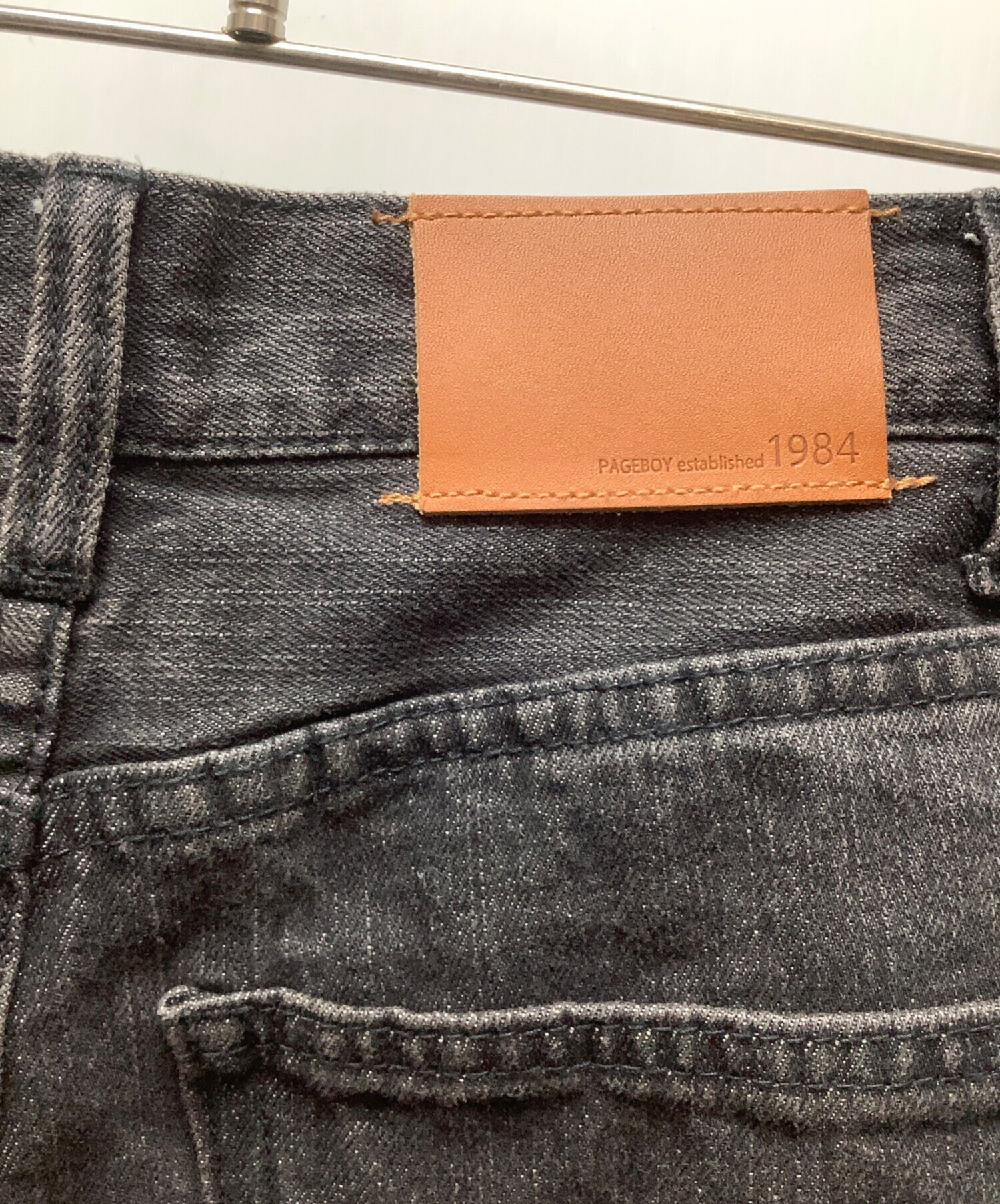 中古・古着通販】PAGEBOY (ページボーイ) デニムパンツ ブラック