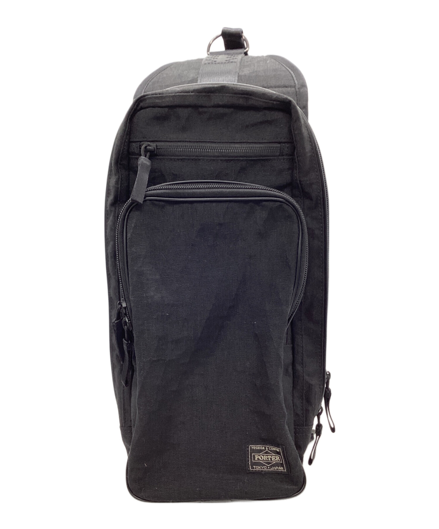 PORTER ブラック ショルダーバッグ　中古　美品！ 中古・古着通販PORTER (ポーター) 中古カバン ショルダーバッグ ブラック