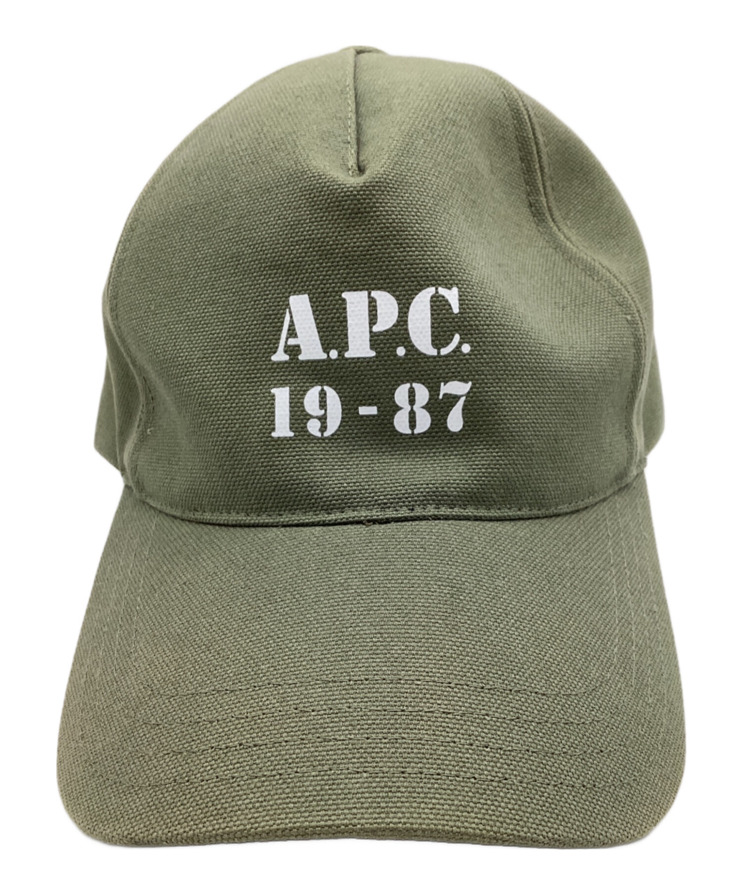 中古・古着通販】A.P.C. (アーペーセー) ロゴキャップ グリーン