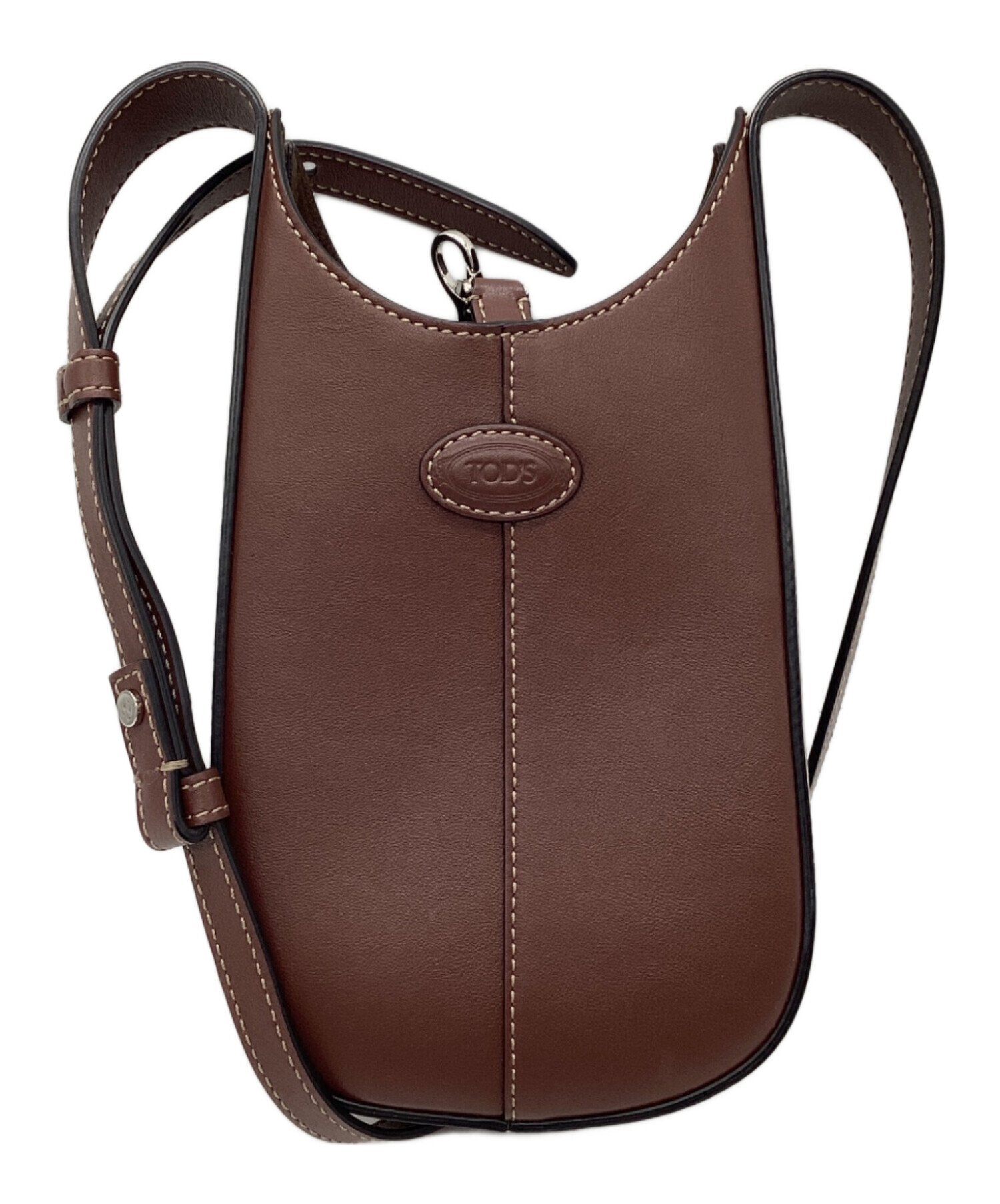 L*中様 tod's ブラウン ショルダーバッグ 持ち手傷あり 中古・古着通販】TOD'S (トッズ) ショルダーバッグ ブラウン｜ブランド