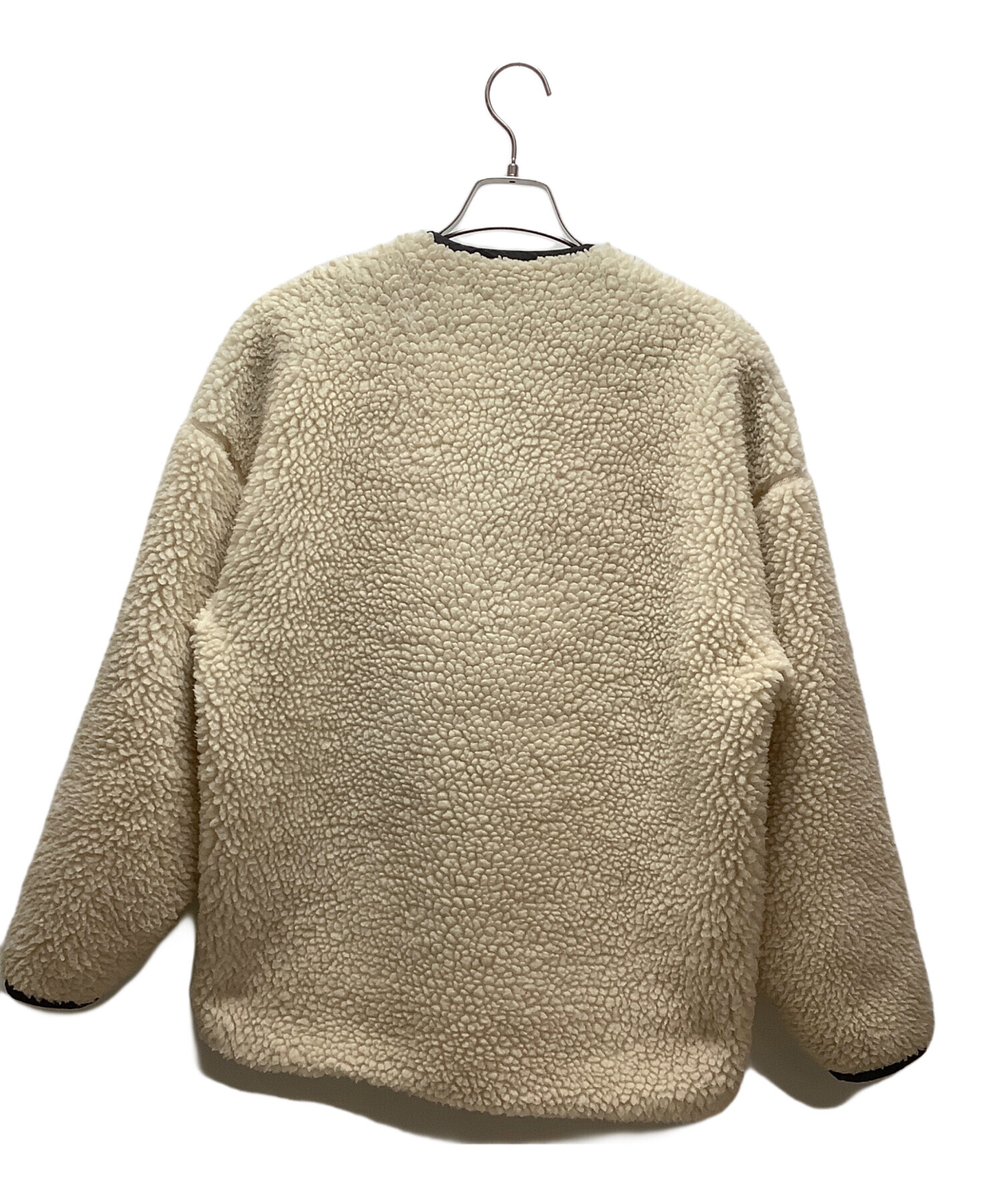 中古・古着通販】HYKE (ハイク) ボアジャケット アイボリー×ブラック