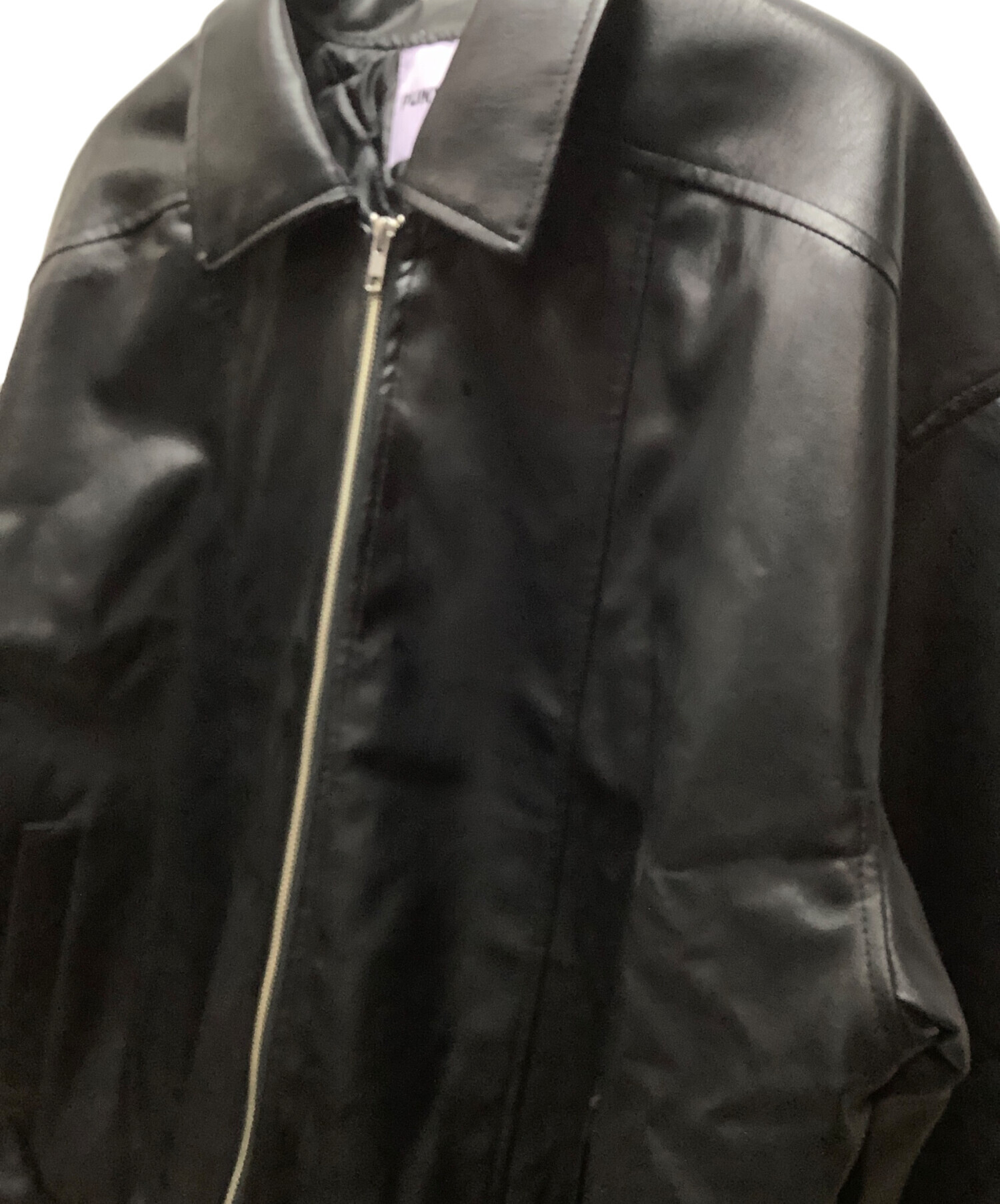中古・古着通販】PUNYUS (プニュズ) フェイクレザージャケット