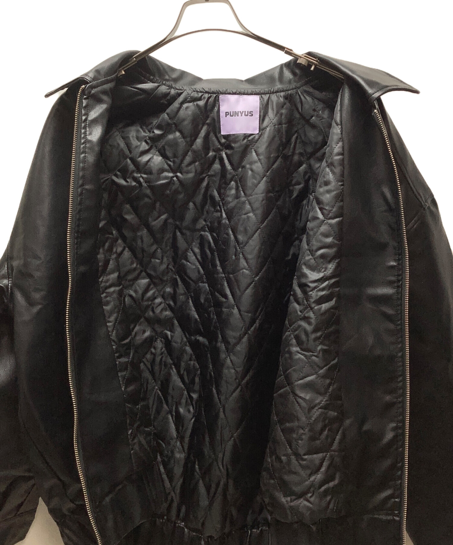 中古・古着通販】PUNYUS (プニュズ) フェイクレザージャケット