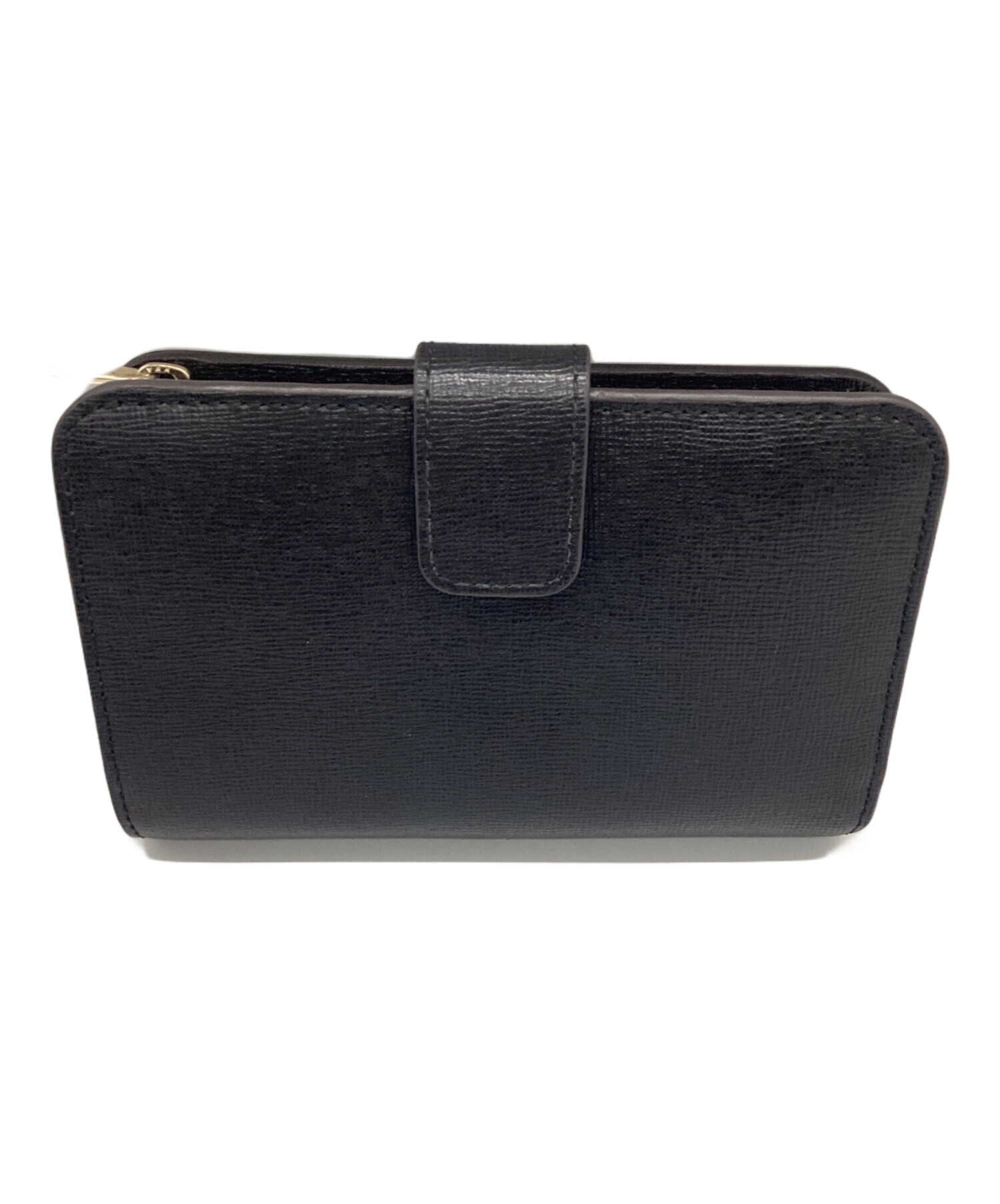 中古・古着通販】FURLA (フルラ) 2つ折り財布 ブラック｜ブランド