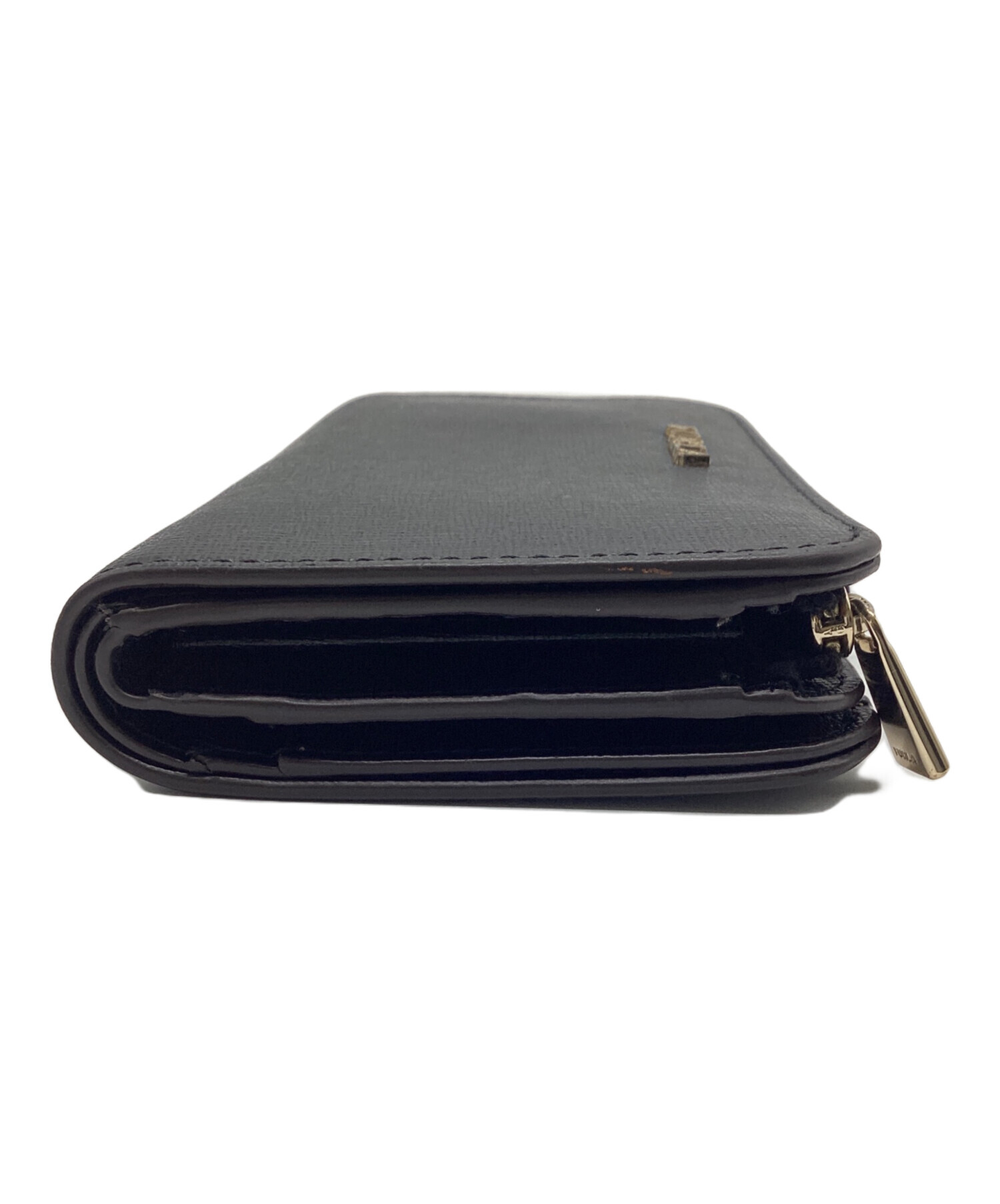 中古・古着通販】FURLA (フルラ) 2つ折り財布 ブラック｜ブランド