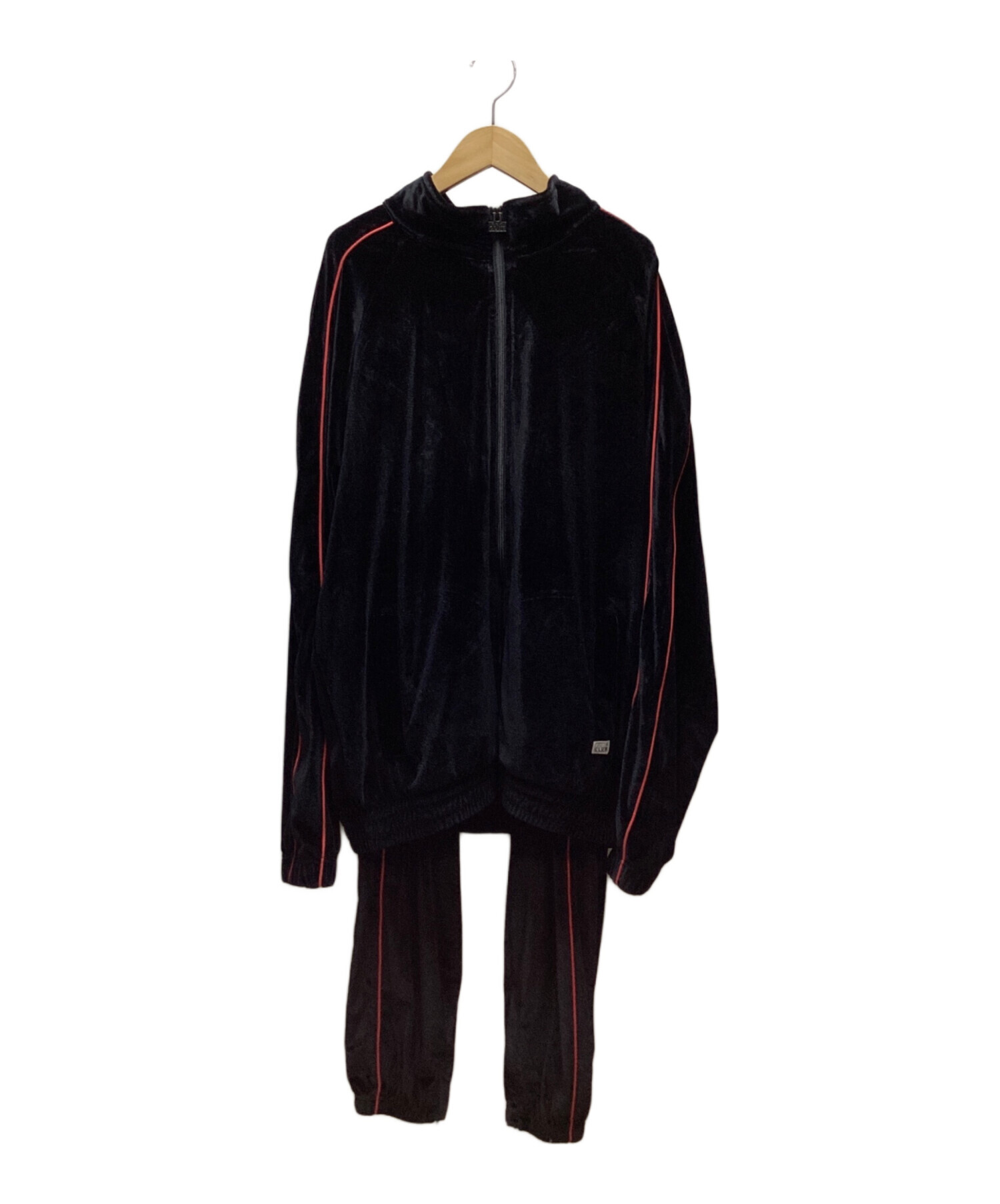 中古・古着通販】PROCLUB (プロクラブ) ベロアジャージセット ブラック