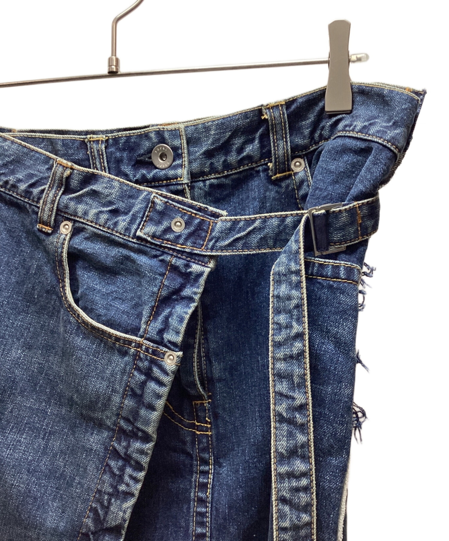 中古・古着通販】sacai (サカイ) アシンメトリーデニムスカート