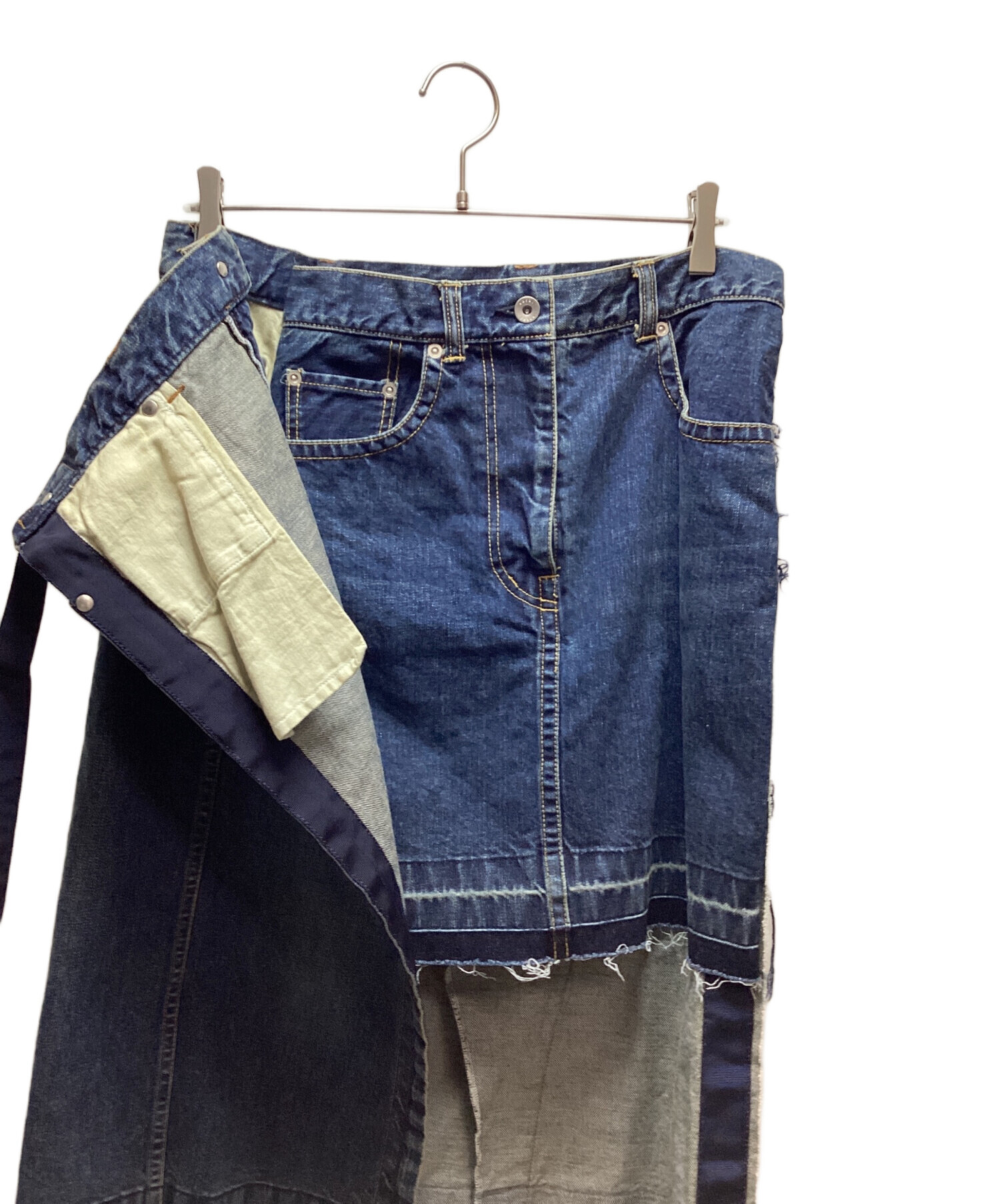中古・古着通販】sacai (サカイ) アシンメトリーデニムスカート