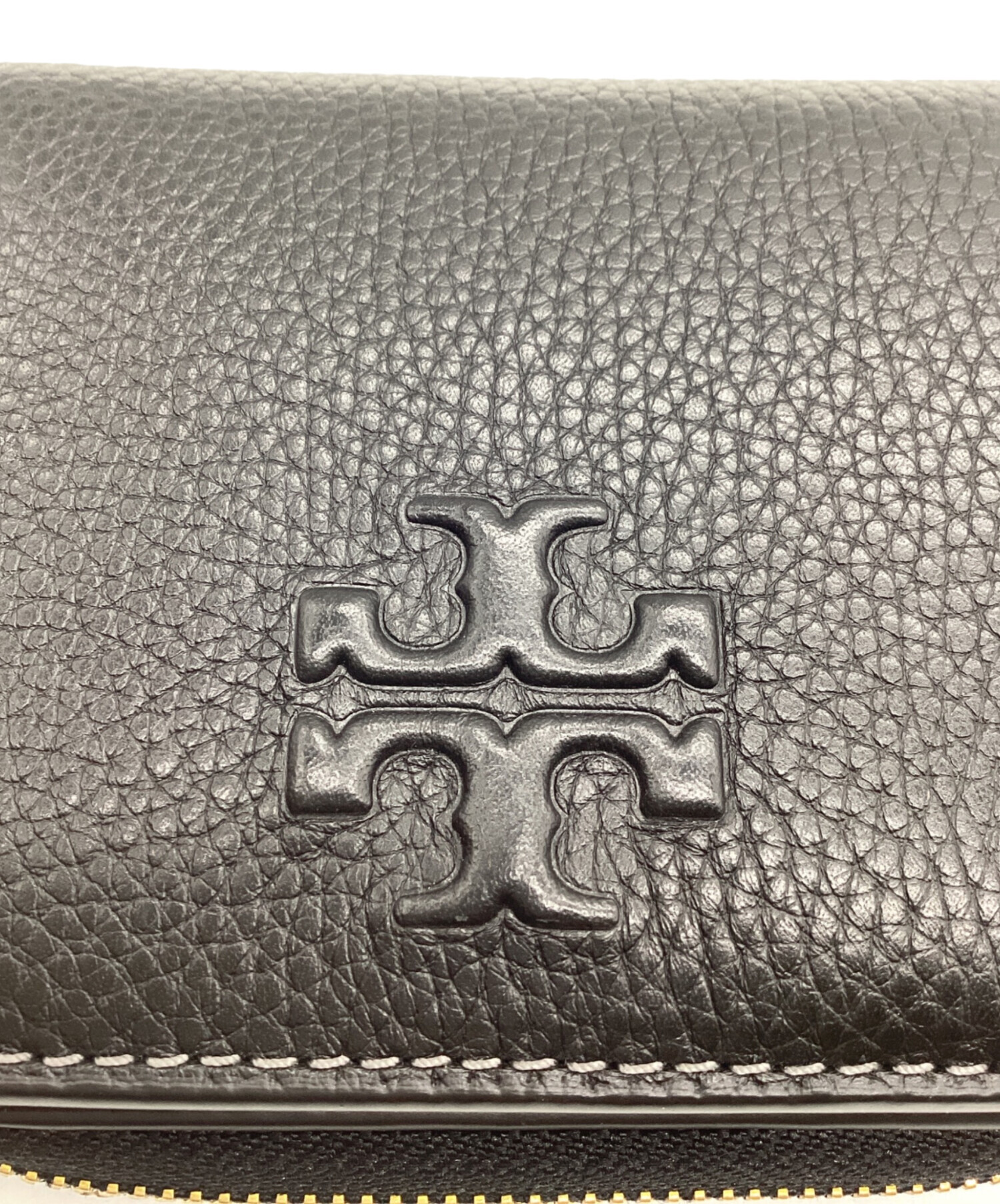 中古・古着通販】TORY BURCH (トリーバーチ) 2つ折り財布 ブラック