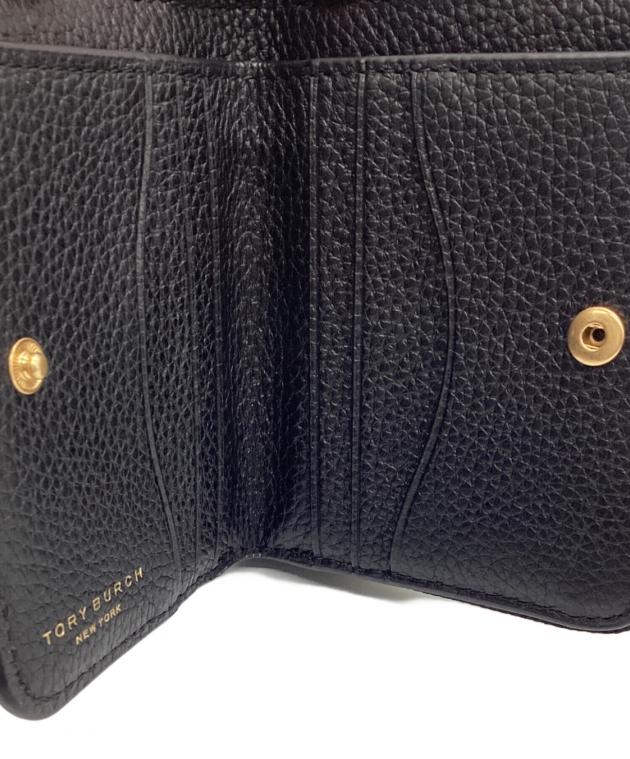 中古・古着通販】TORY BURCH (トリーバーチ) 2つ折り財布 ブラック