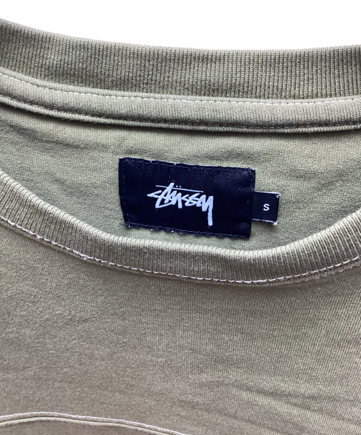 中古・古着通販】stussy (ステューシー) 半袖カットソー オリーブ