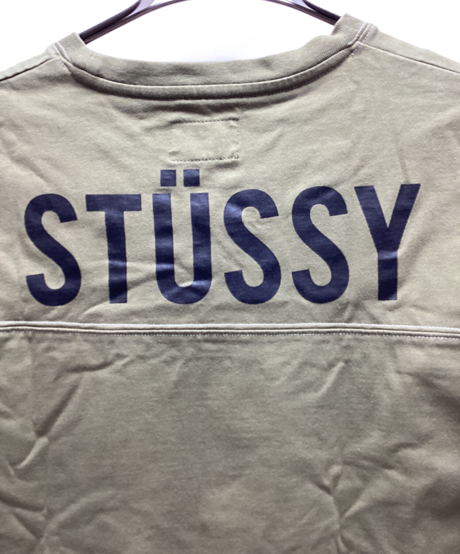 中古・古着通販】stussy (ステューシー) 半袖カットソー オリーブ