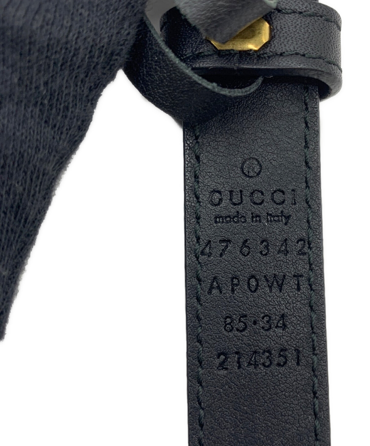 中古・古着通販】GUCCI (グッチ) ベルト ブラック｜ブランド・古着通販