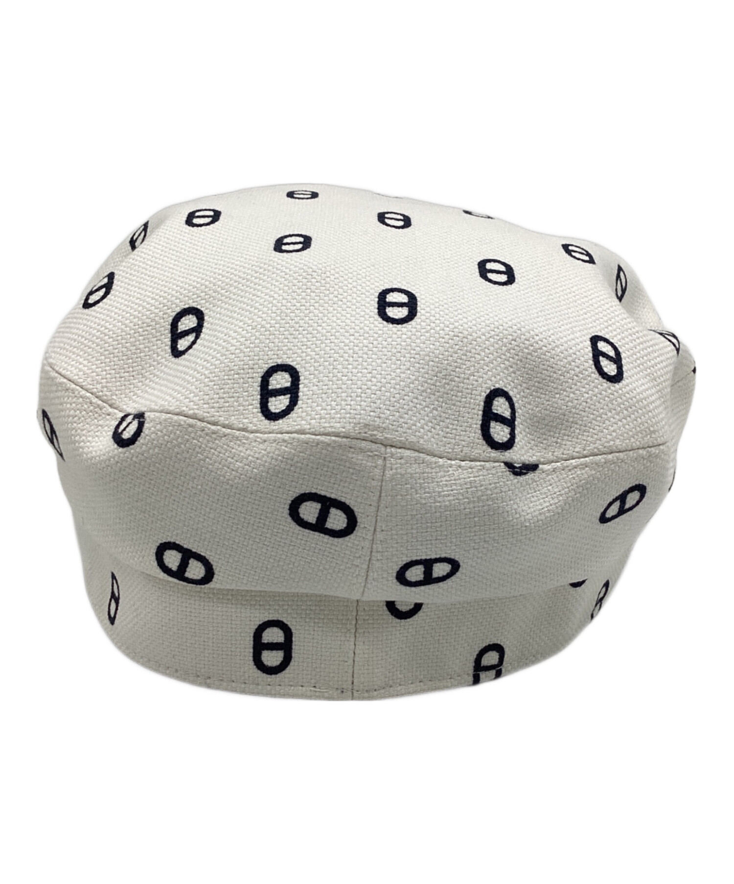 中古・古着通販】HERMES (エルメス) キャップ ホワイト×ブラック