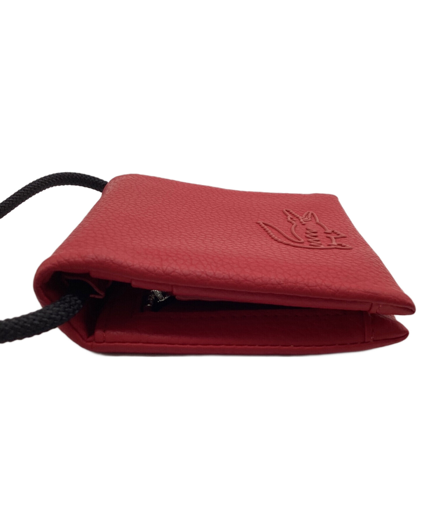 中古・古着通販】LACOSTE (ラコステ) 2つ折り財布 レッド｜ブランド