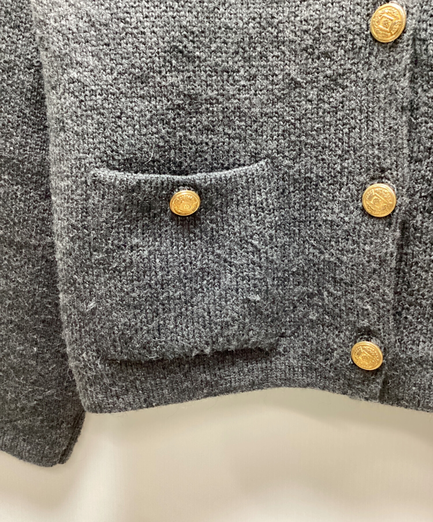 中古・古着通販】ZARA (ザラ) ニットカーディガン ブラック サイズ:L