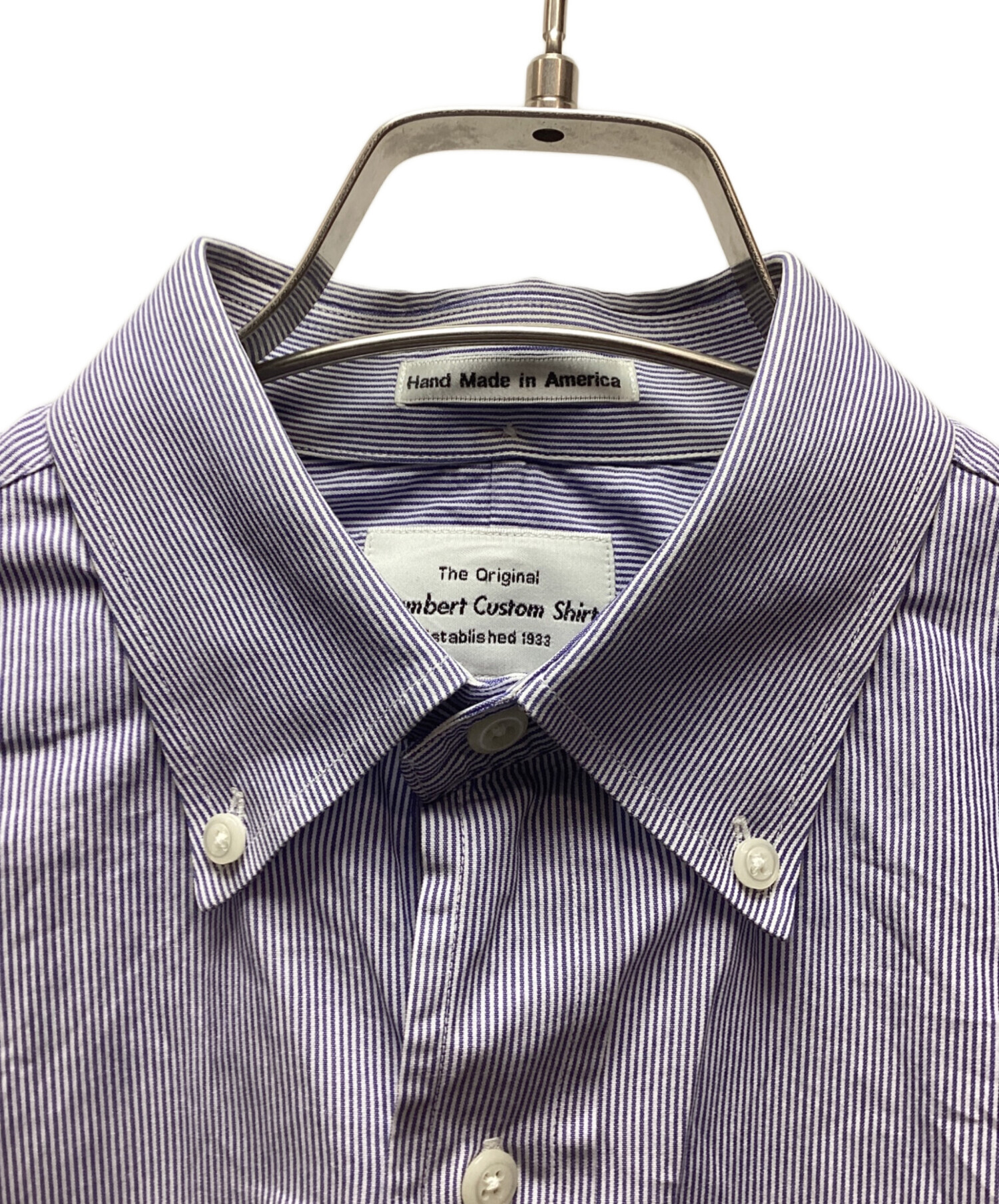 【美品】GAMBERT CUSTOM SHIRTS　長袖白シャツ　Lサイズ 中古・古着通販】GAMBERT CUSTOM SHIRTS (ギャンバードカスタムシャツ