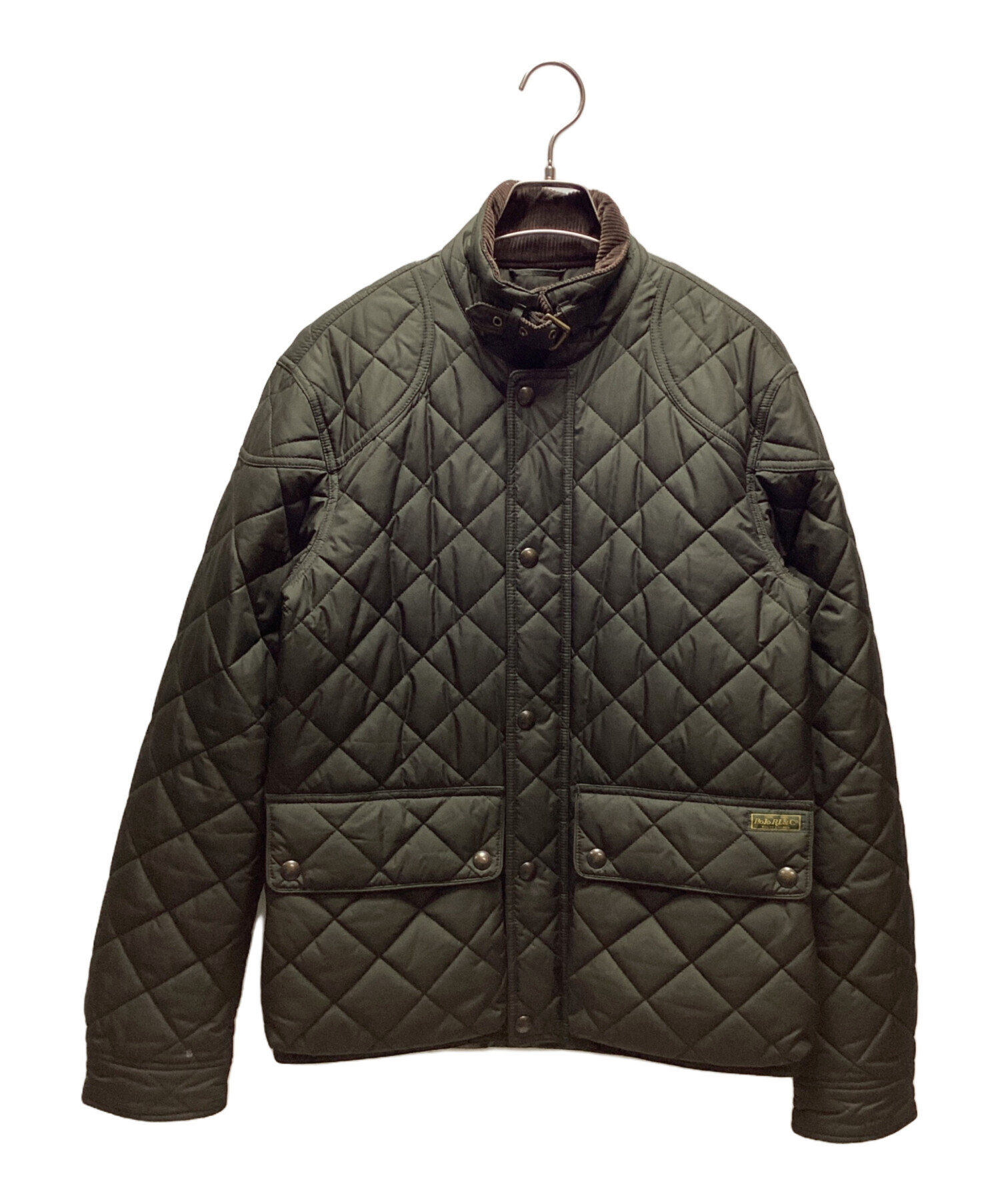 Ralph Lauren カーキ キルティングジャケット L相当　スエード牛革 中古・古着通販】POLO RALPH LAUREN (ポロ・ラルフローレン