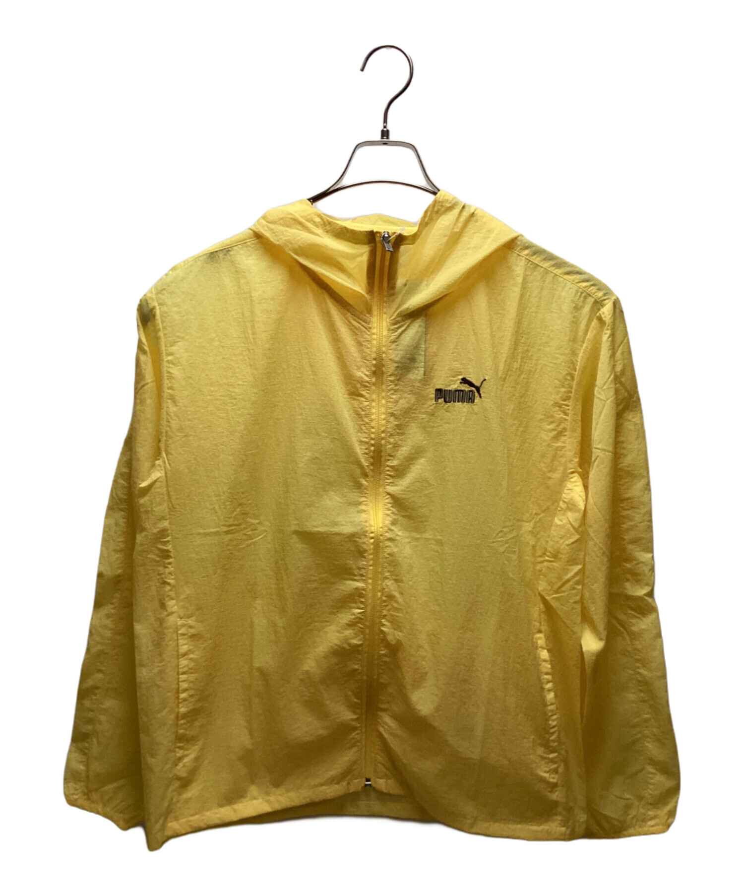 中古・古着通販】PUMA (プーマ) フーデッドジャケット イエロー サイズ 