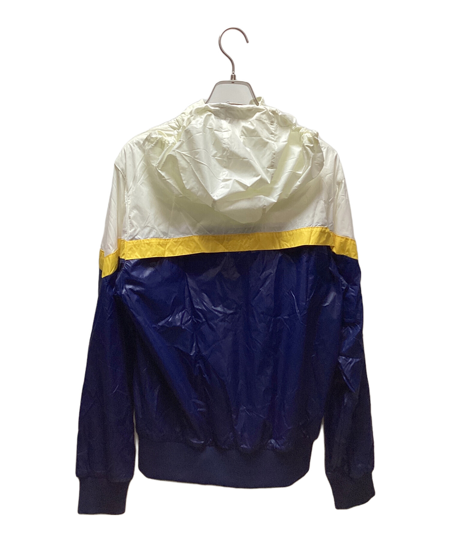 中古・古着通販】NIKE (ナイキ) ナイロンジャケット ホワイト×ネイビー