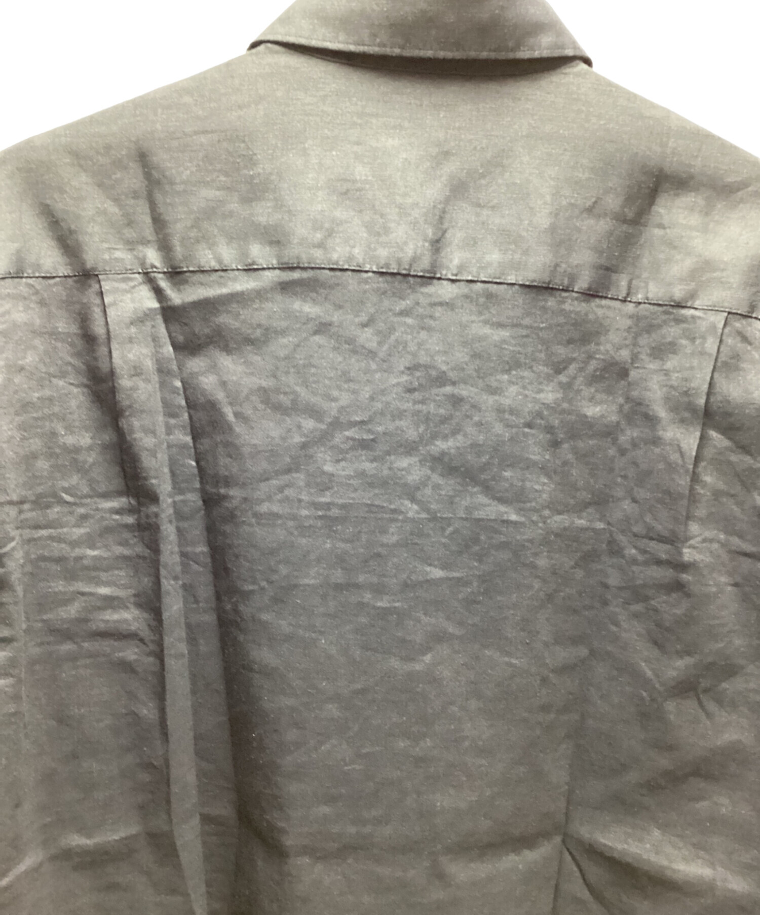 中古・古着通販】theory (セオリー) 長袖シャツ ブラック サイズ:SIZE 