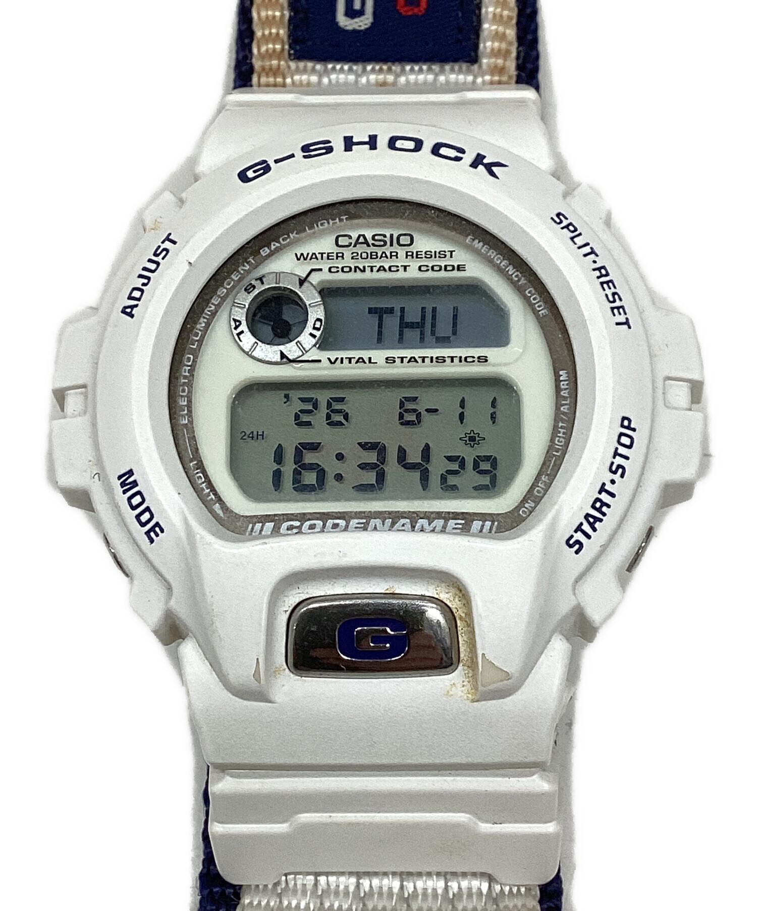 中古・古着通販】CASIO (カシオ) デジタルウォッチ ホワイト｜ブランド 
