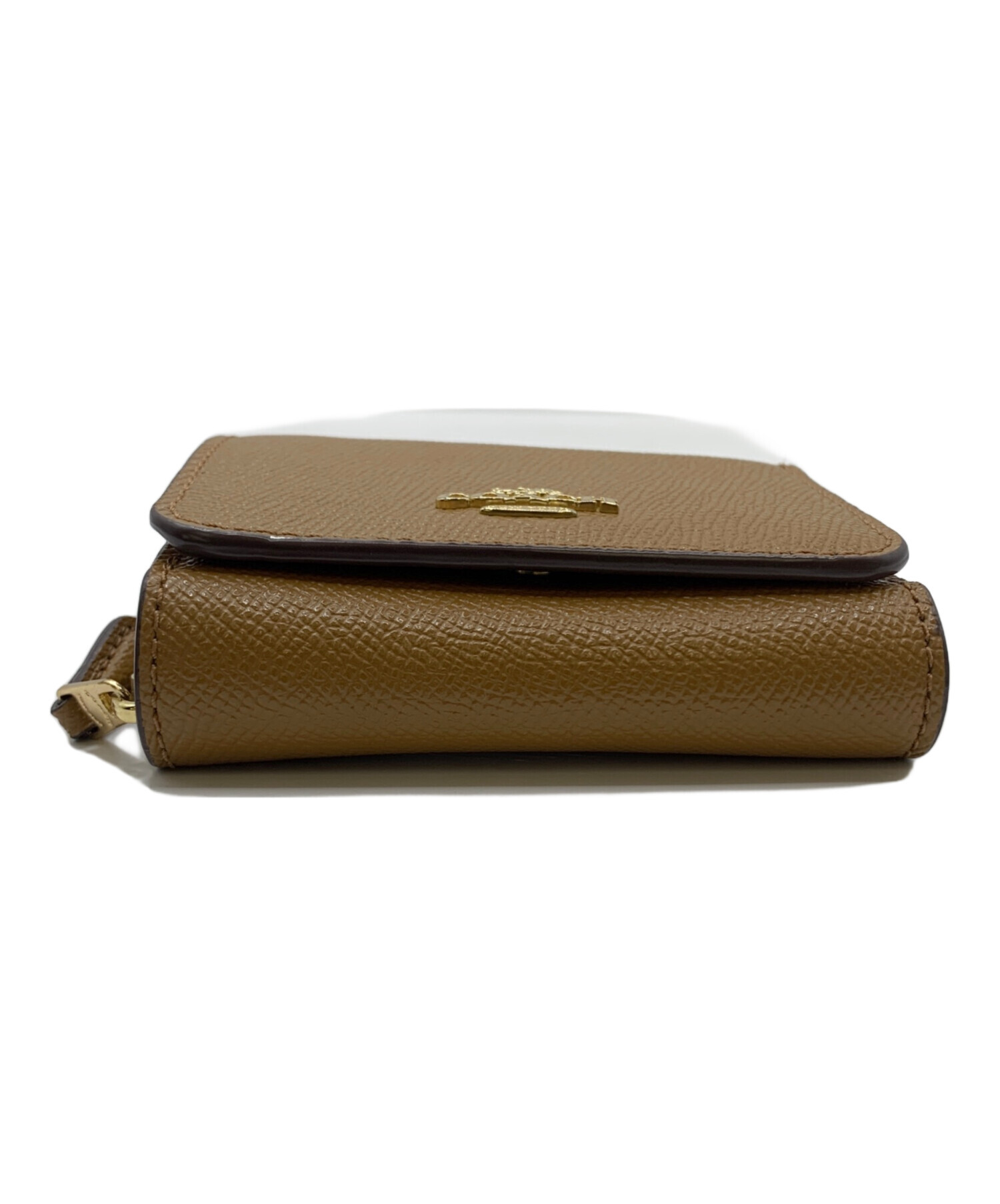 中古・古着通販】COACH (コーチ) 3つ折り財布 ブラウン｜ブランド