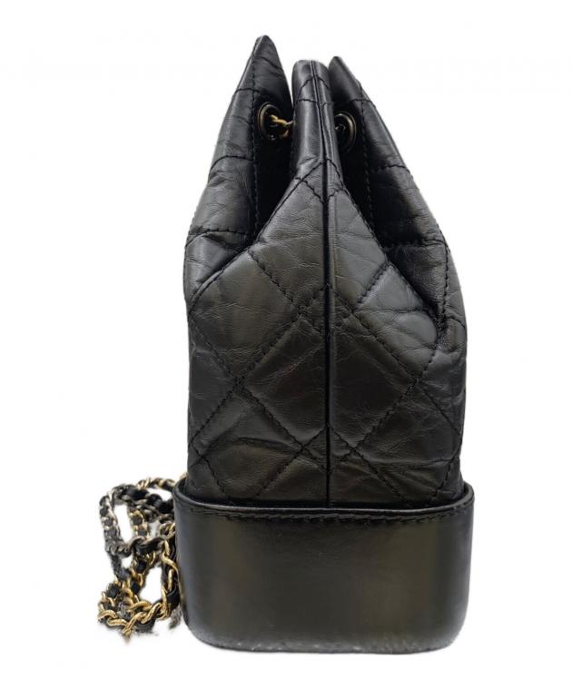 CHANEL ノベルティ チェーン リュック ブラック 中古・古着通販】CHANEL (シャネル) チェーンリュック ブラック