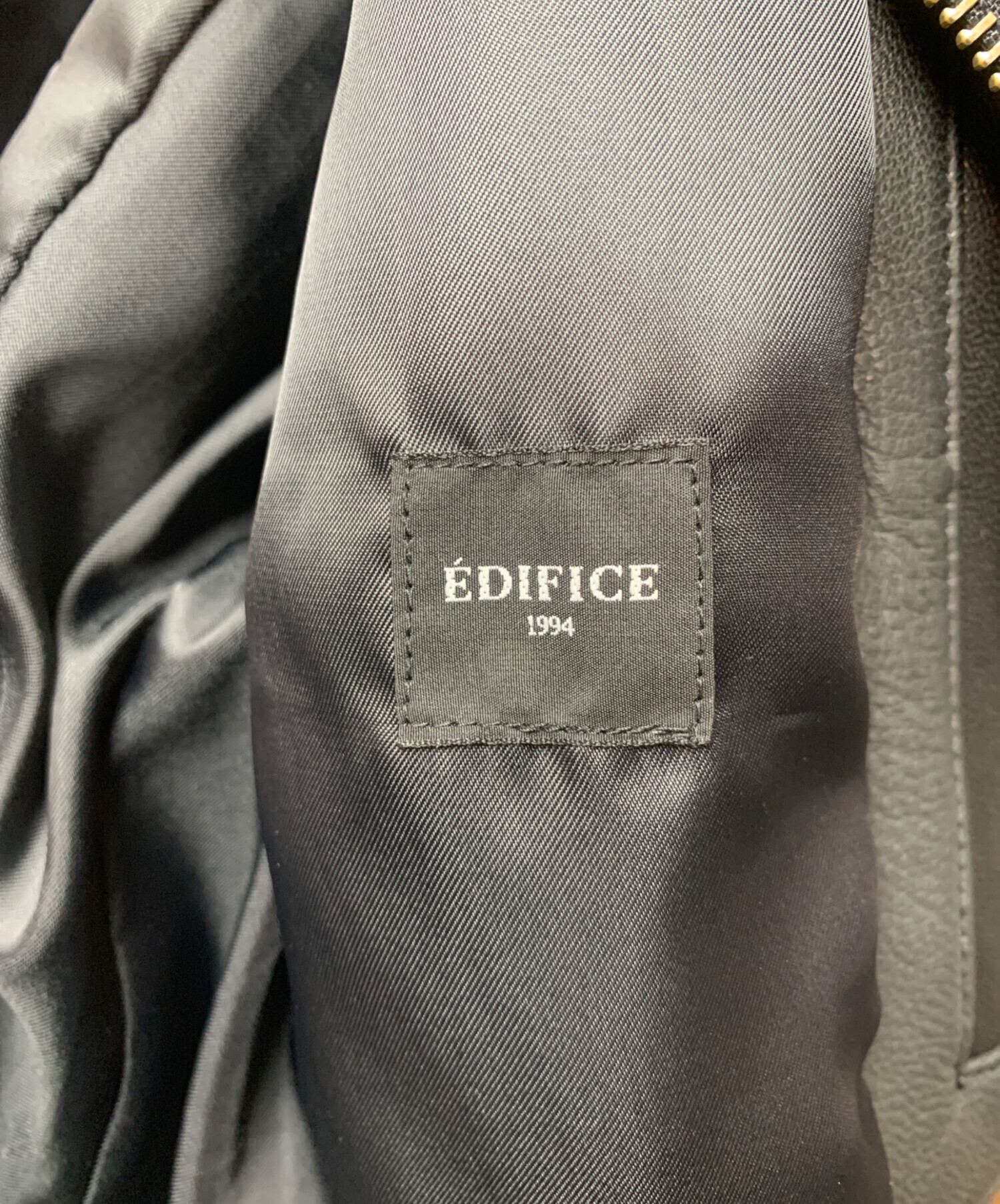 中古・古着通販】EDIFICE (エディフィス) シープレザー ライダース