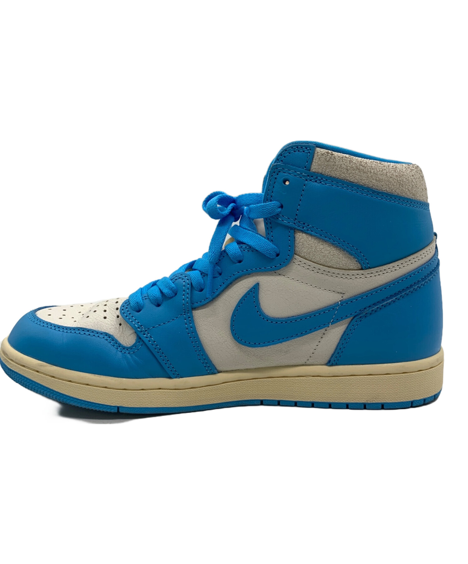 中古・古着通販】NIKE (ナイキ) ハイカットスニーカー ホワイト×ブルー