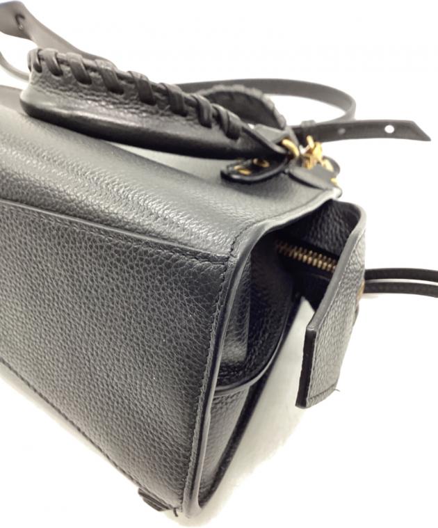 バレンシアガ ウェーブ バケツバッグ 2way 現行 60117 中古・古着通販】BALENCIAGA (バレンシアガ) 2WAYバッグ ブラック
