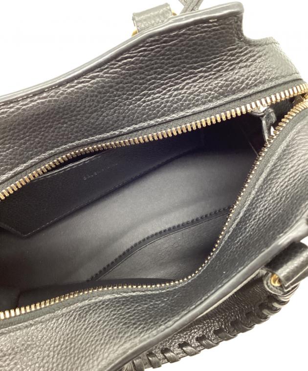 バレンシアガ ウェーブ バケツバッグ 2way 現行 60117 中古・古着通販】BALENCIAGA (バレンシアガ) 2WAYバッグ ブラック